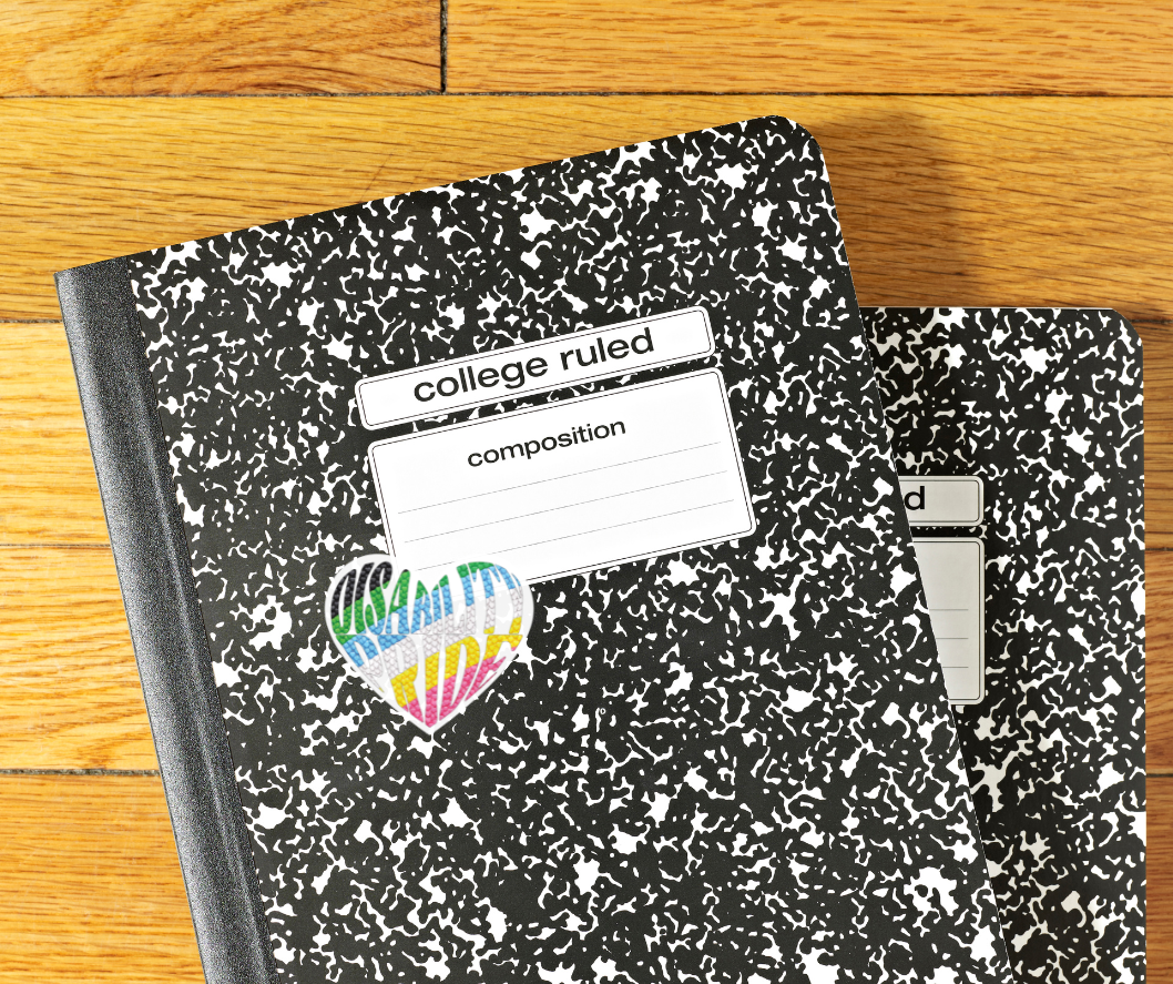 Disability Pride Heart Sticker | Kiss-Cut Vinyl Decal