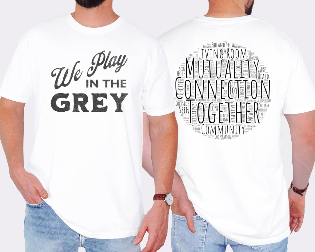 We Play in the Grey Vintage Graphic Tee | Inspired by Ebb and Flow Connections Cooperative