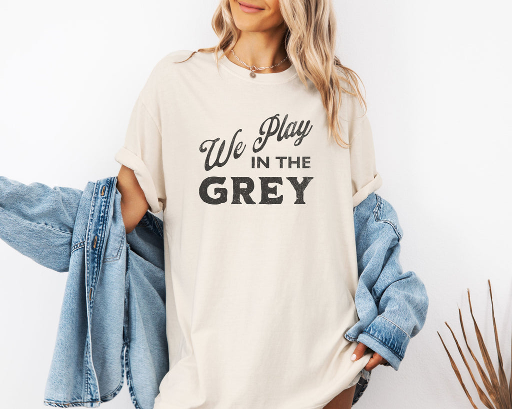 We Play in the Grey Vintage Graphic Tee | Inspired by Ebb and Flow Connections Cooperative