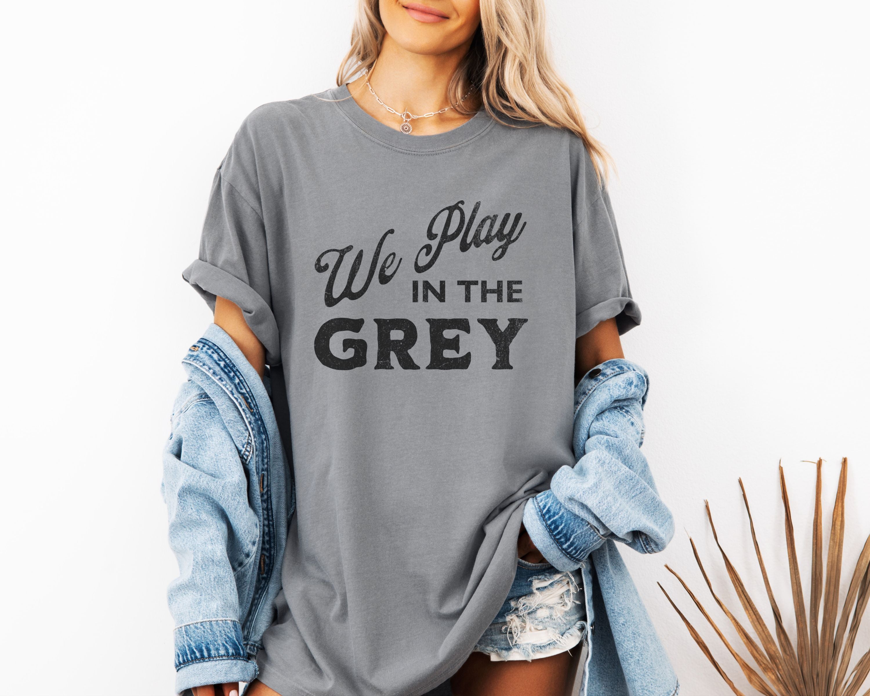 We Play in the Grey Vintage Graphic Tee | Inspired by Ebb and Flow Connections Cooperative