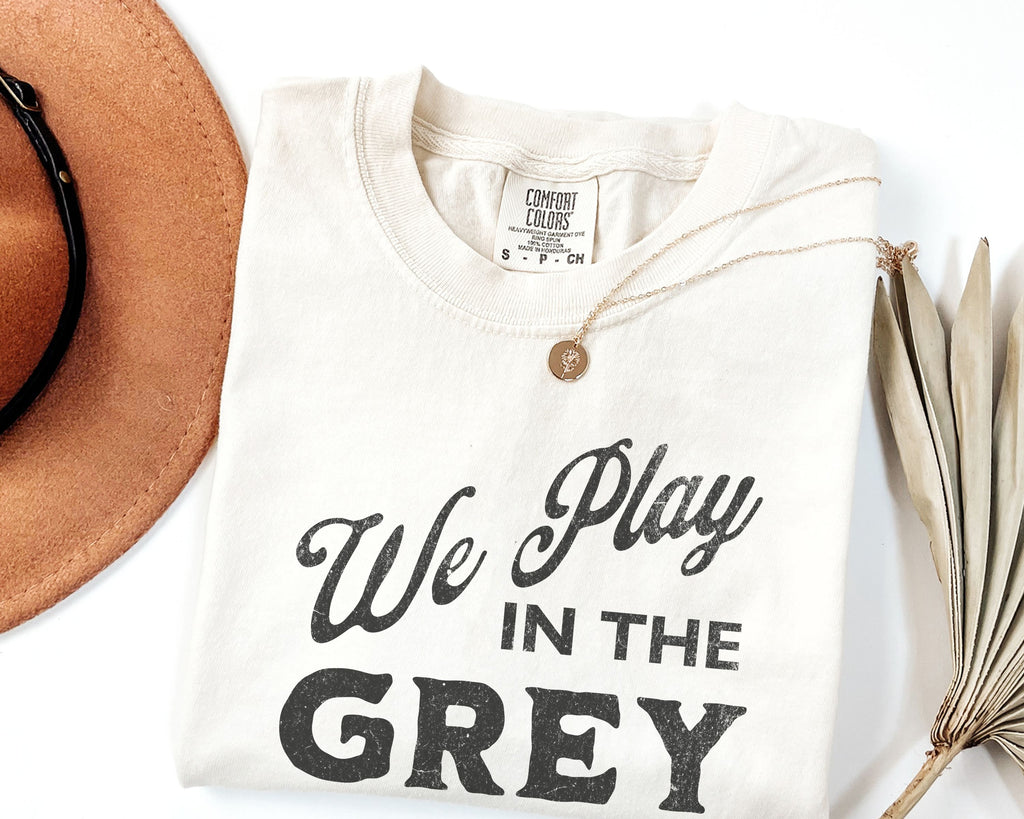 We Play in the Grey Vintage Graphic Tee | Inspired by Ebb and Flow Connections Cooperative