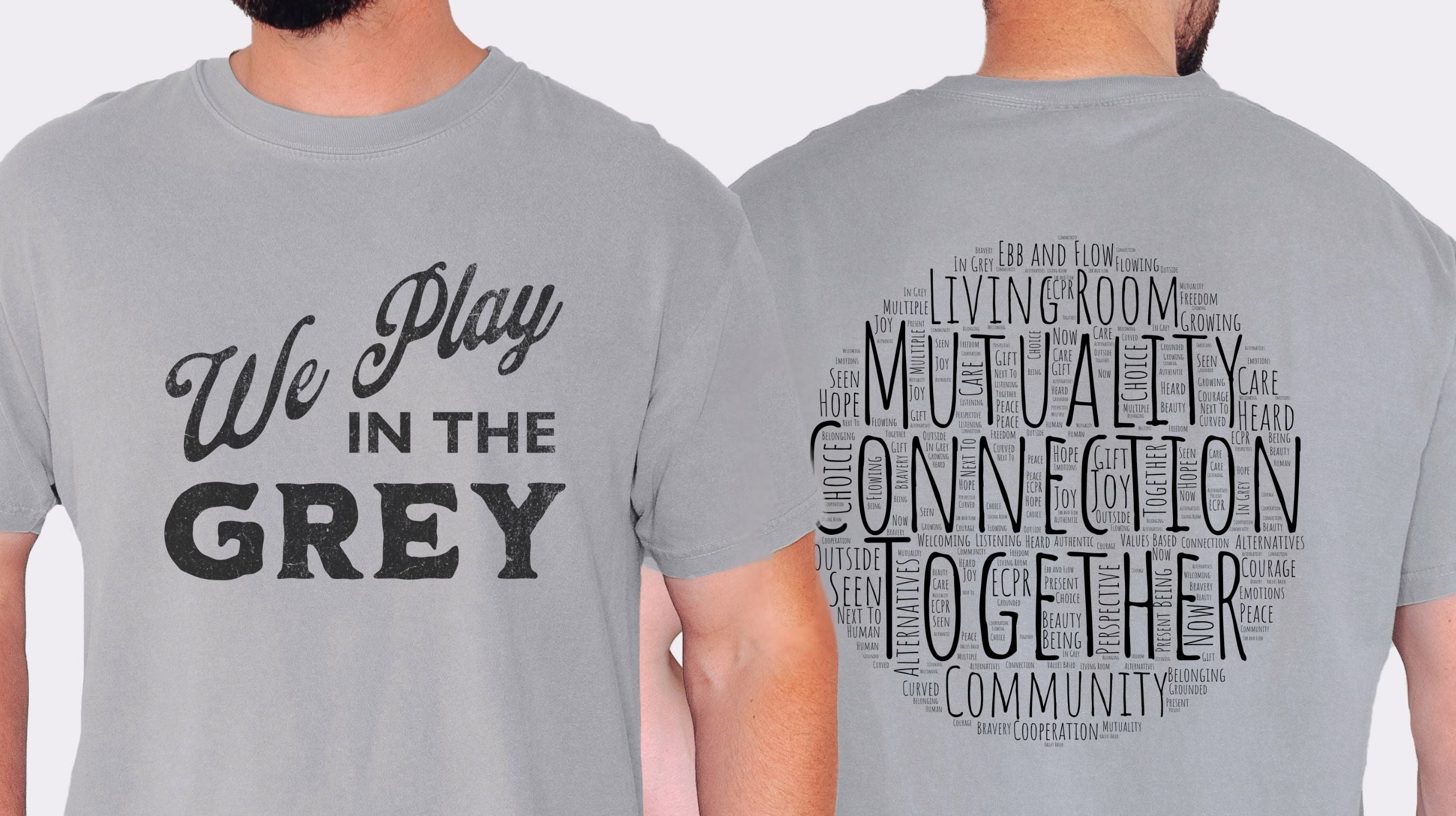 We Play in the Grey Vintage Graphic Tee | Inspired by Ebb and Flow Connections Cooperative