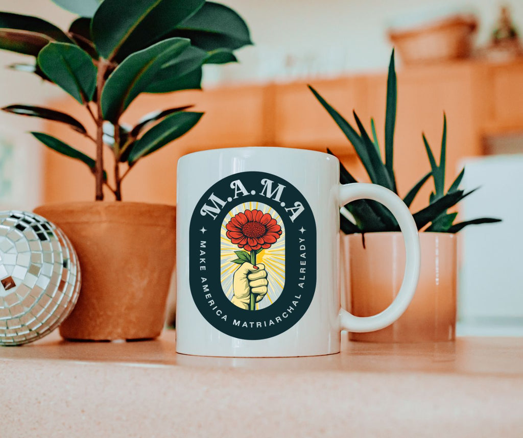 20oz Jumbo Mug — Retro Milk & Cookies Vintage Badge Coffee Cup
