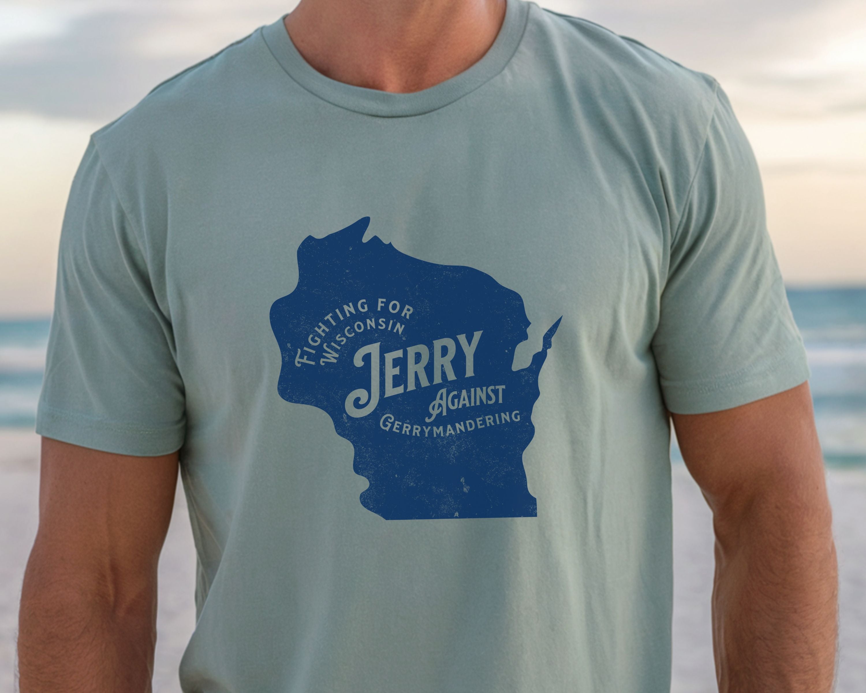 Wisconsin 'Jerry against Gerrymandering' Vintage T-Shirt