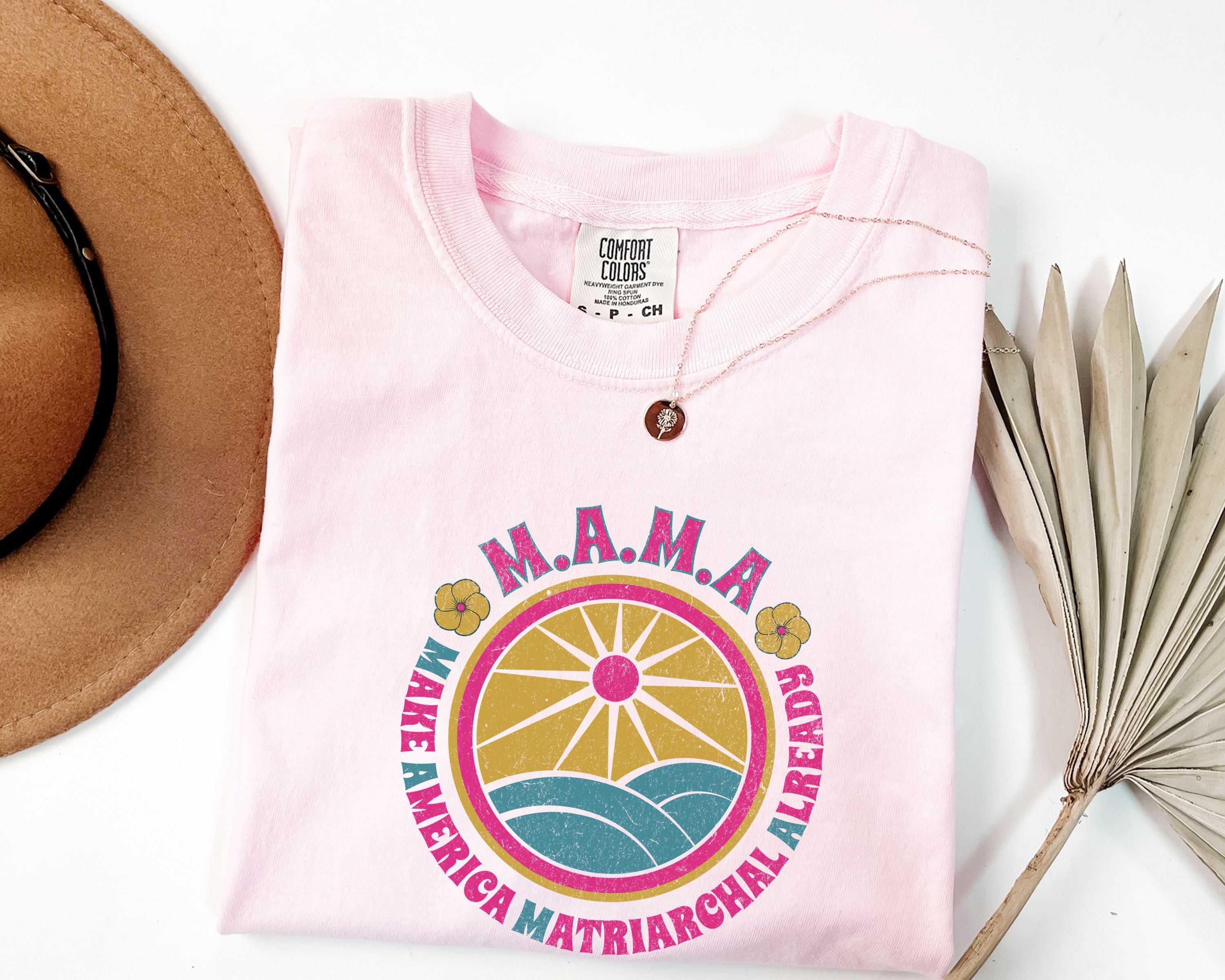 M.A.M.A. Retro Sunwave T-Shirt — Make America Matriarchal Already Tee
