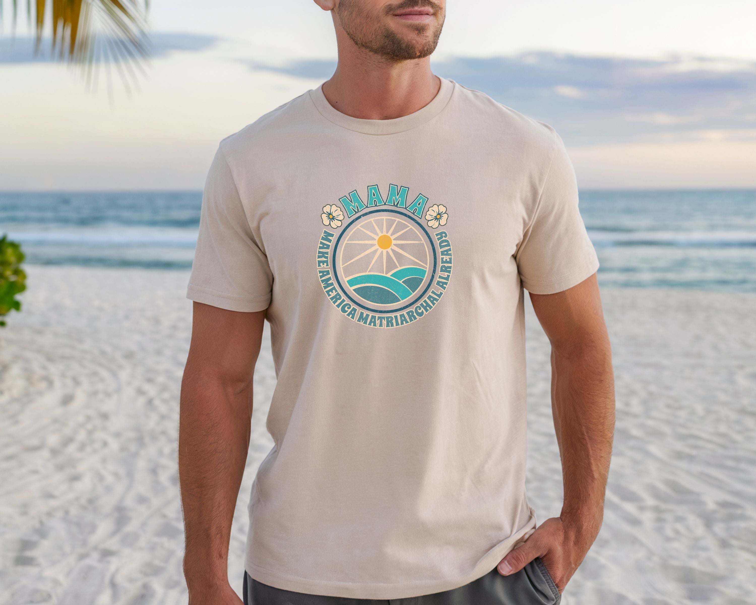 M.A.M.A Oceanic Summer Matriarchal T-Shirt — Make America Matriarchal Already Feminist Tee