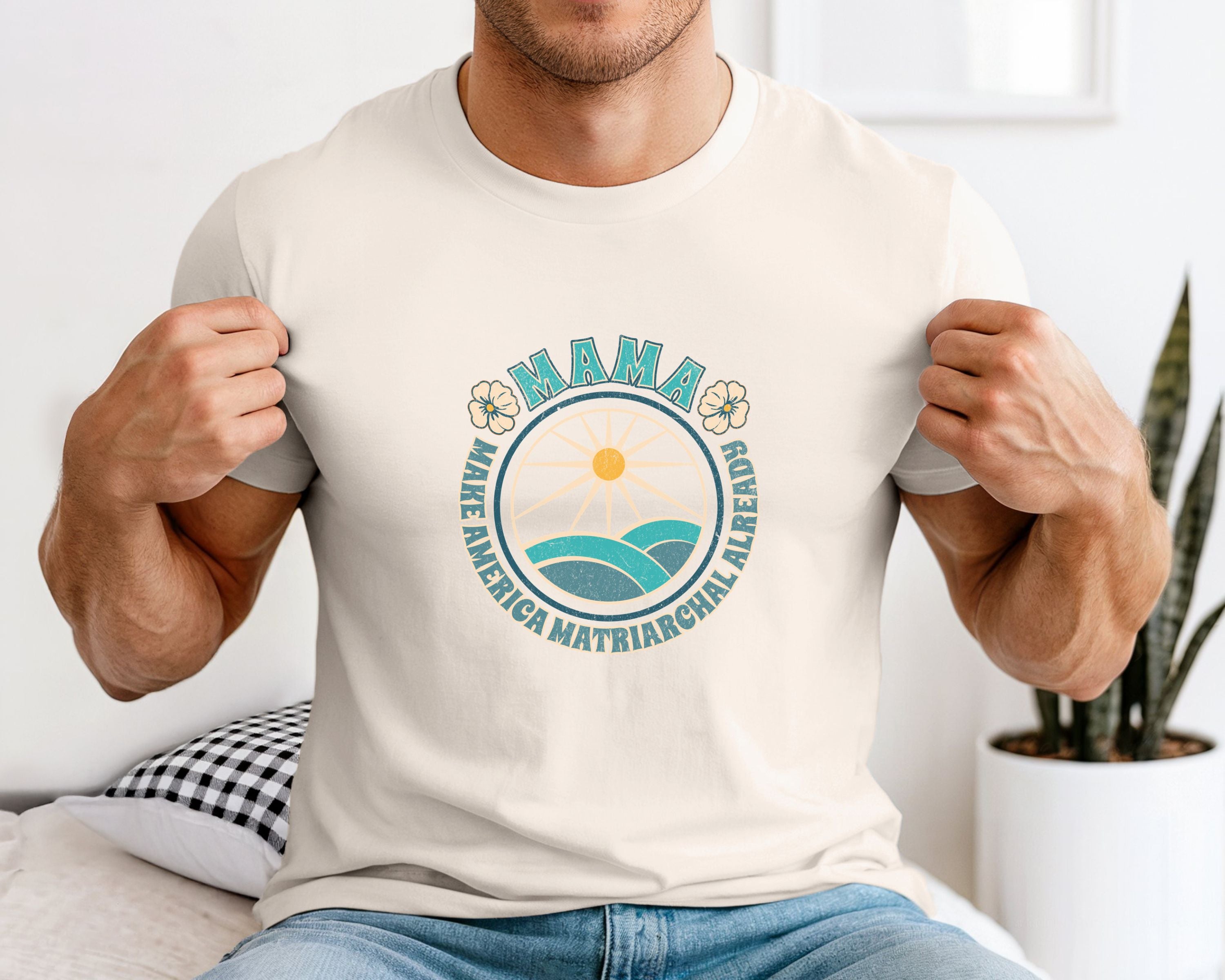 M.A.M.A Oceanic Summer Matriarchal T-Shirt — Make America Matriarchal Already Feminist Tee