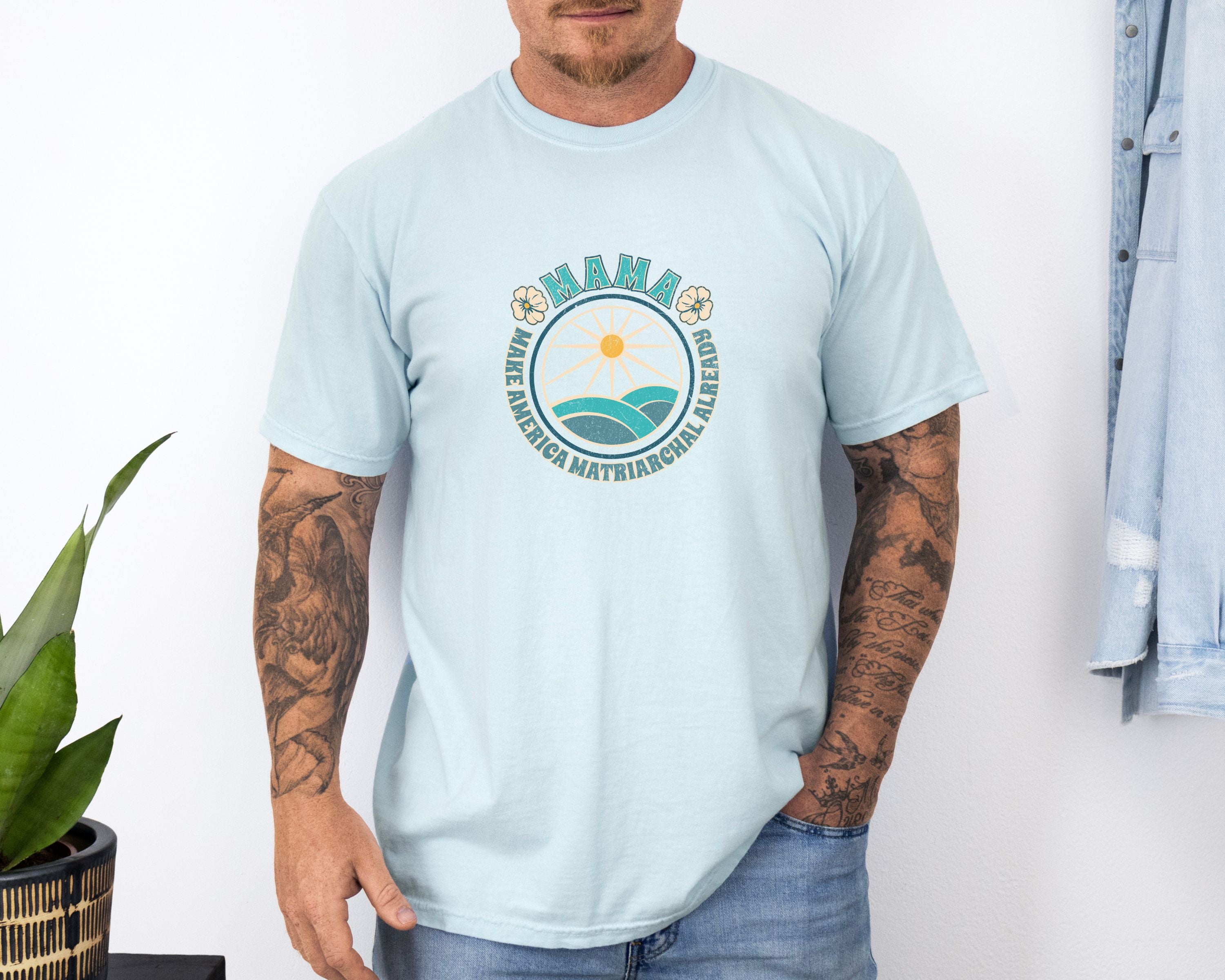 M.A.M.A Oceanic Summer Matriarchal T-Shirt — Make America Matriarchal Already Feminist Tee