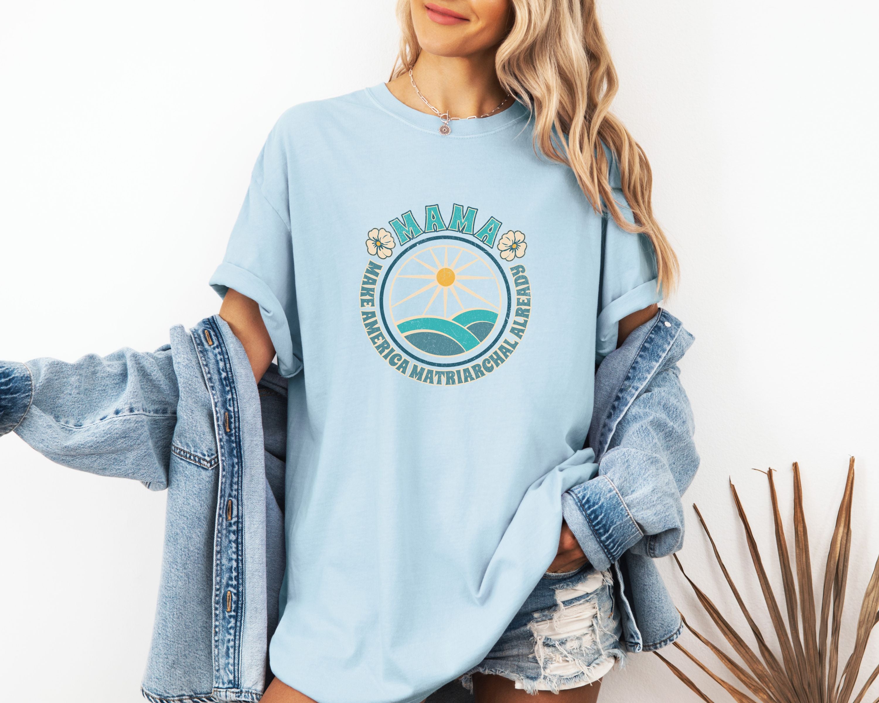 M.A.M.A Oceanic Summer Matriarchal T-Shirt — Make America Matriarchal Already Feminist Tee