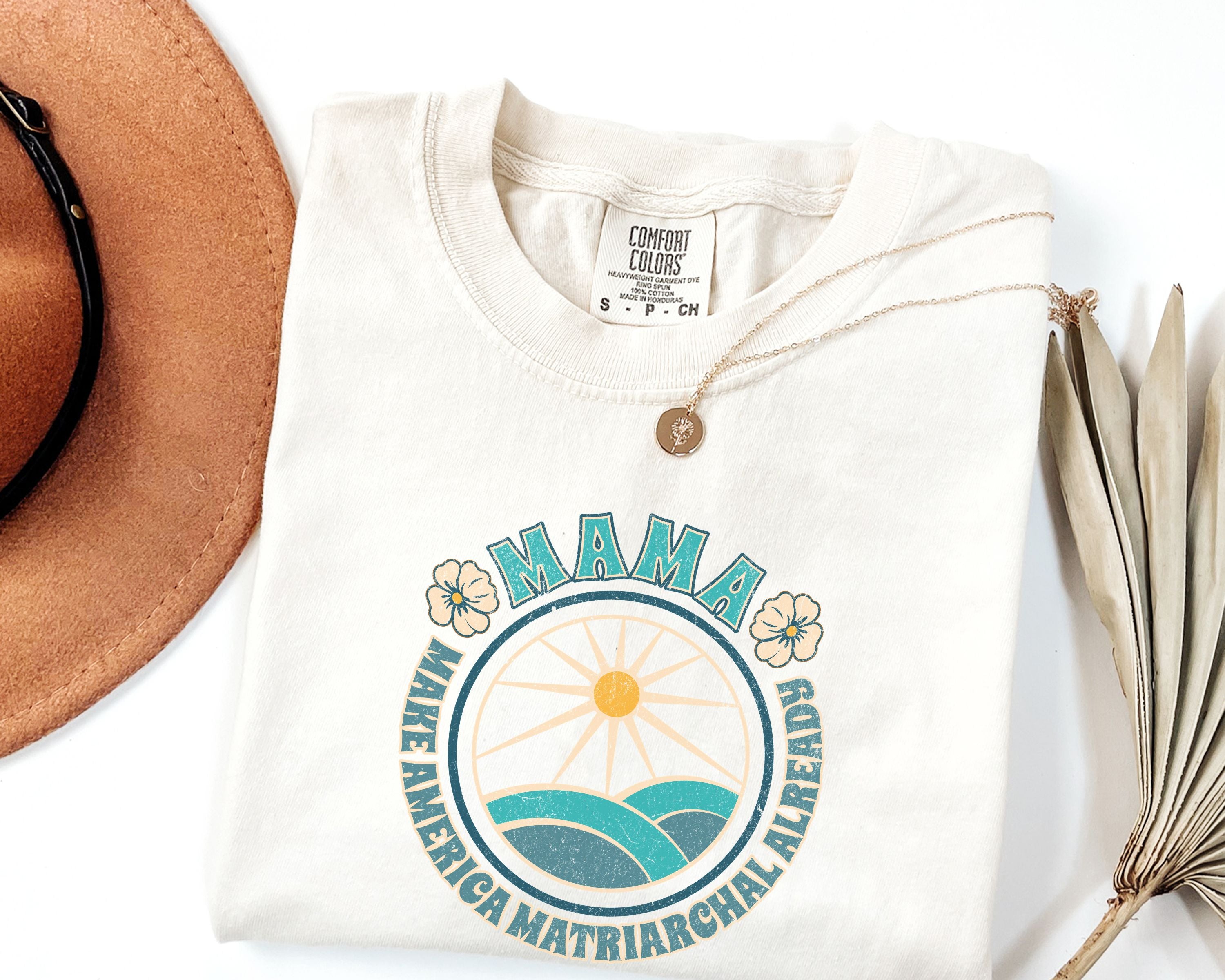 M.A.M.A Oceanic Summer Matriarchal T-Shirt — Make America Matriarchal Already Feminist Tee