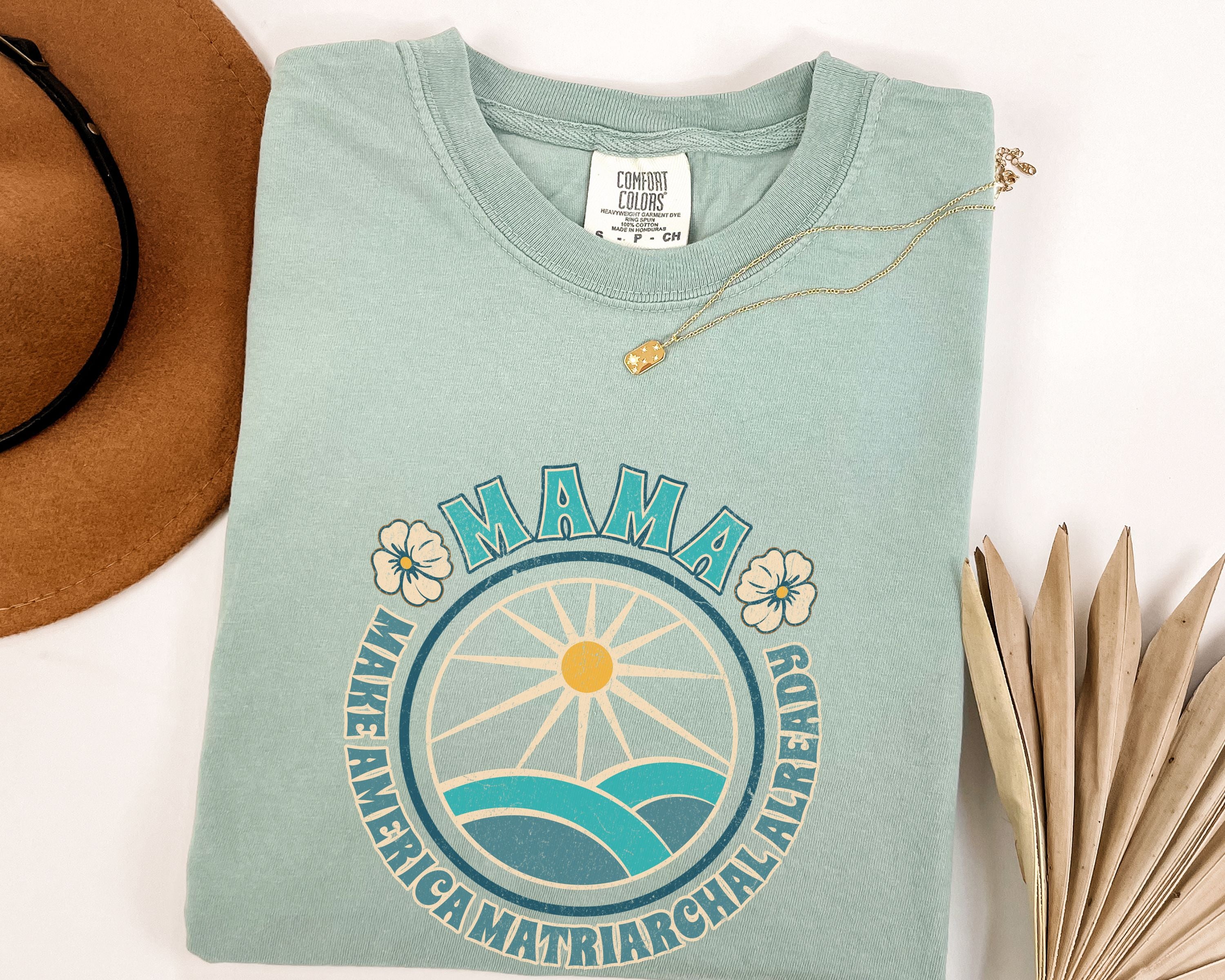M.A.M.A Oceanic Summer Matriarchal T-Shirt — Make America Matriarchal Already Feminist Tee