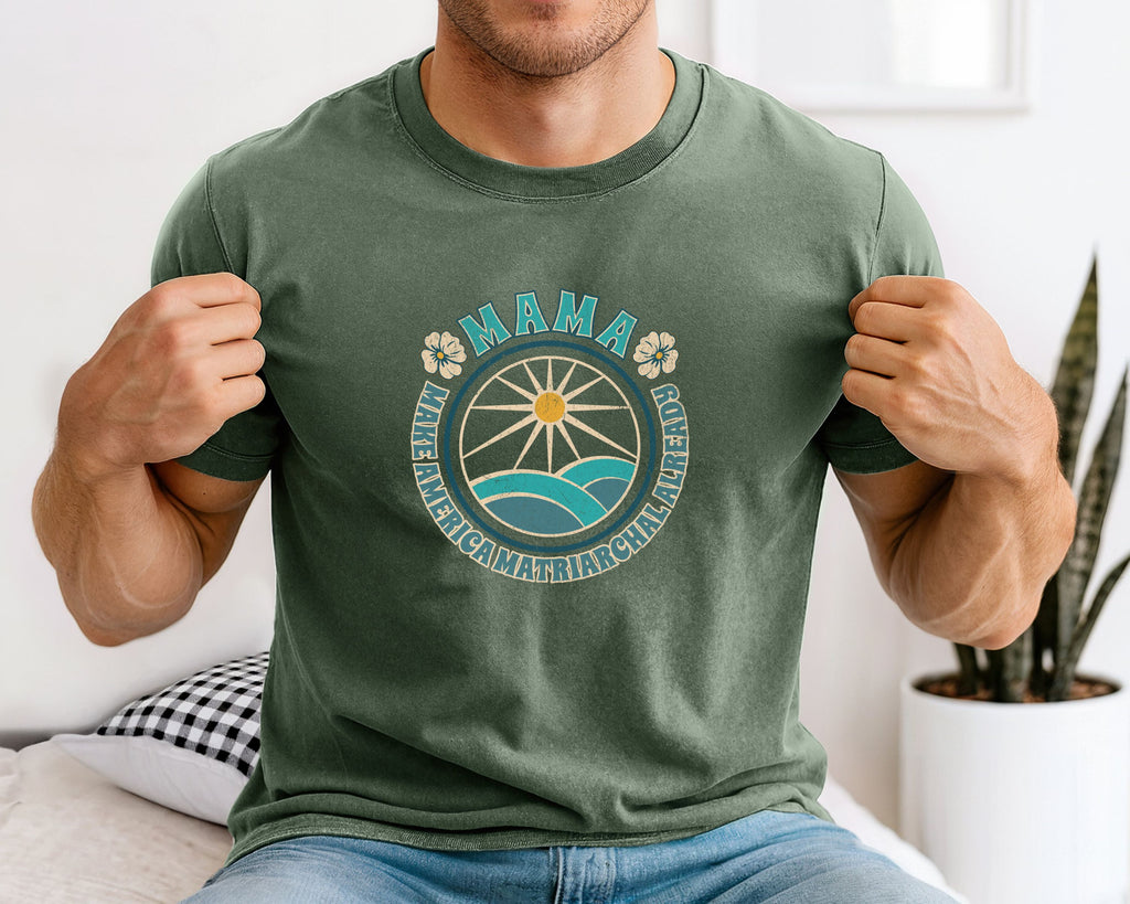 M.A.M.A Oceanic Summer Matriarchal T-Shirt — Make America Matriarchal Already Feminist Tee