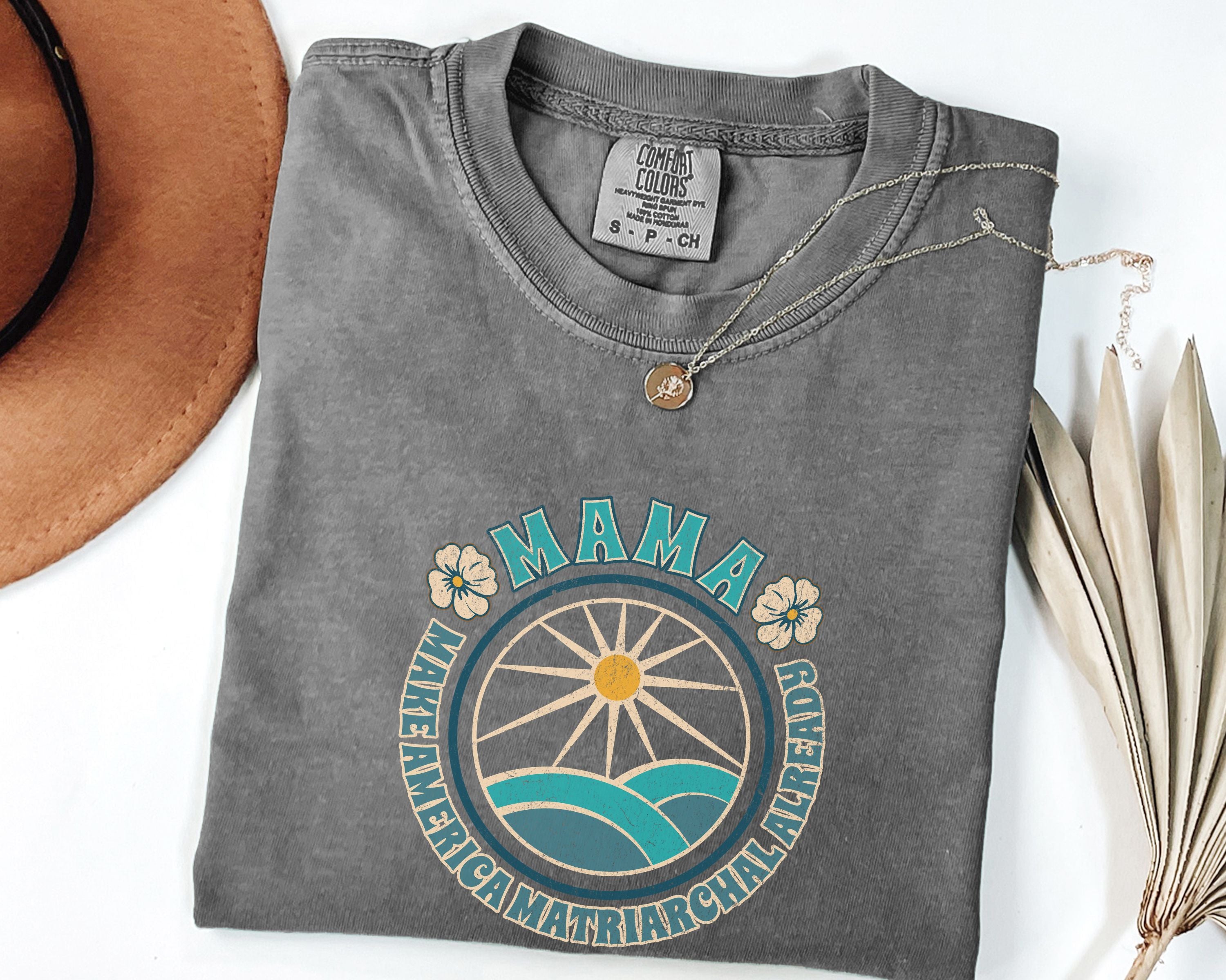 M.A.M.A Oceanic Summer Matriarchal T-Shirt — Make America Matriarchal Already Feminist Tee