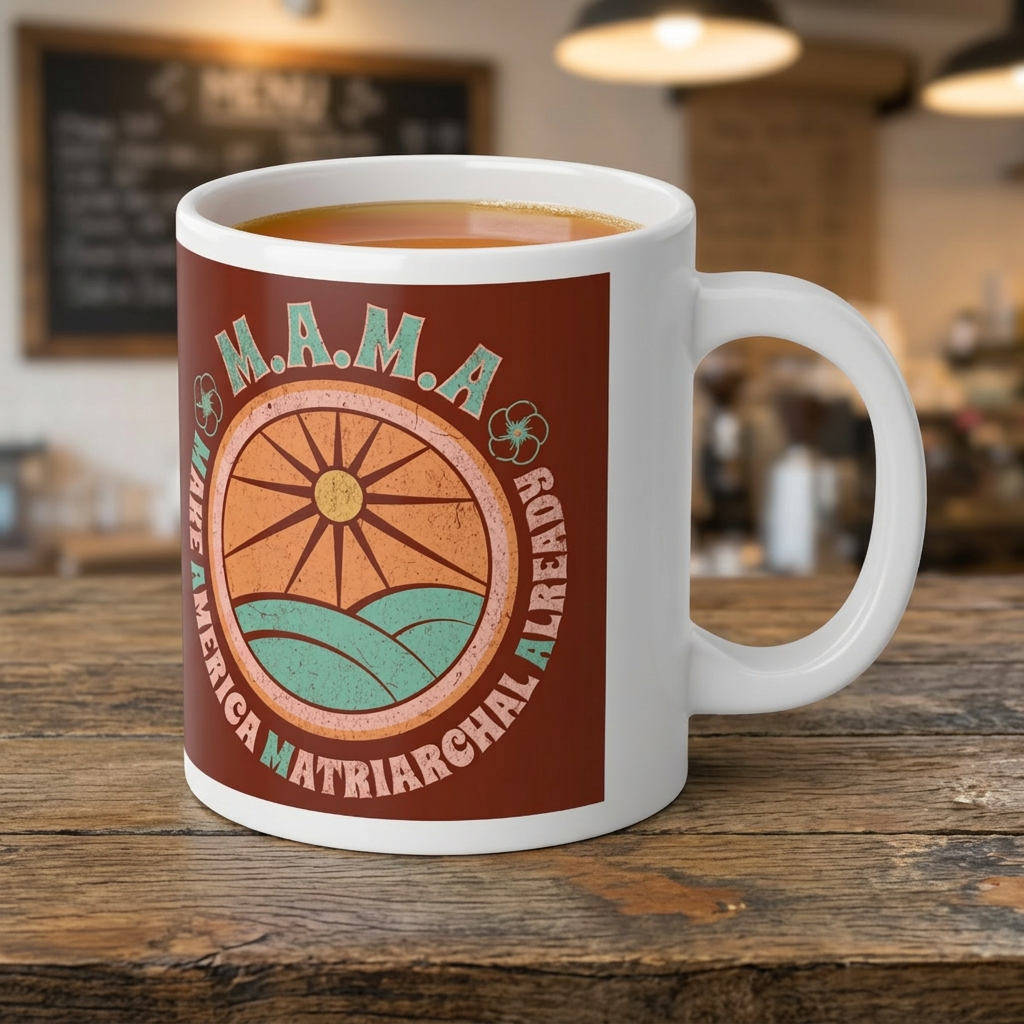 Earth M.A.M.A "Make America Matriarchal Already" Jumbo 20 oz mug | Feminist Woman Power Gift