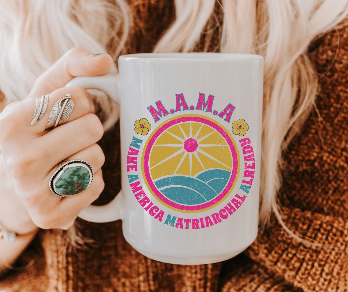 M.A.M.A "Make America Matriarchal Already" Jumbo 20 oz mug | Feminist Woman Power Gift