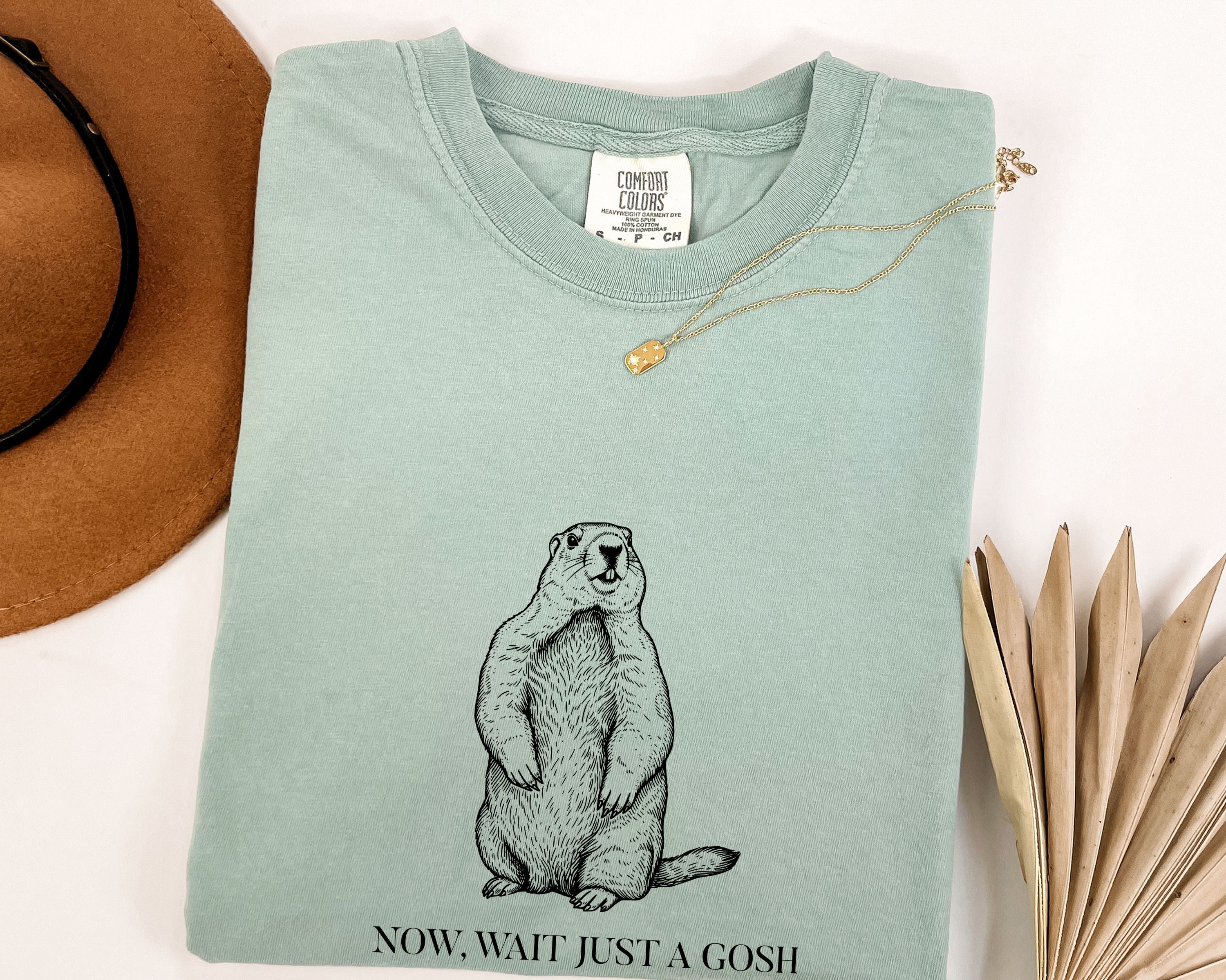 "Wait Just a Gosh Darn Marmot" Tshirt | Animal Lover Humor Tee