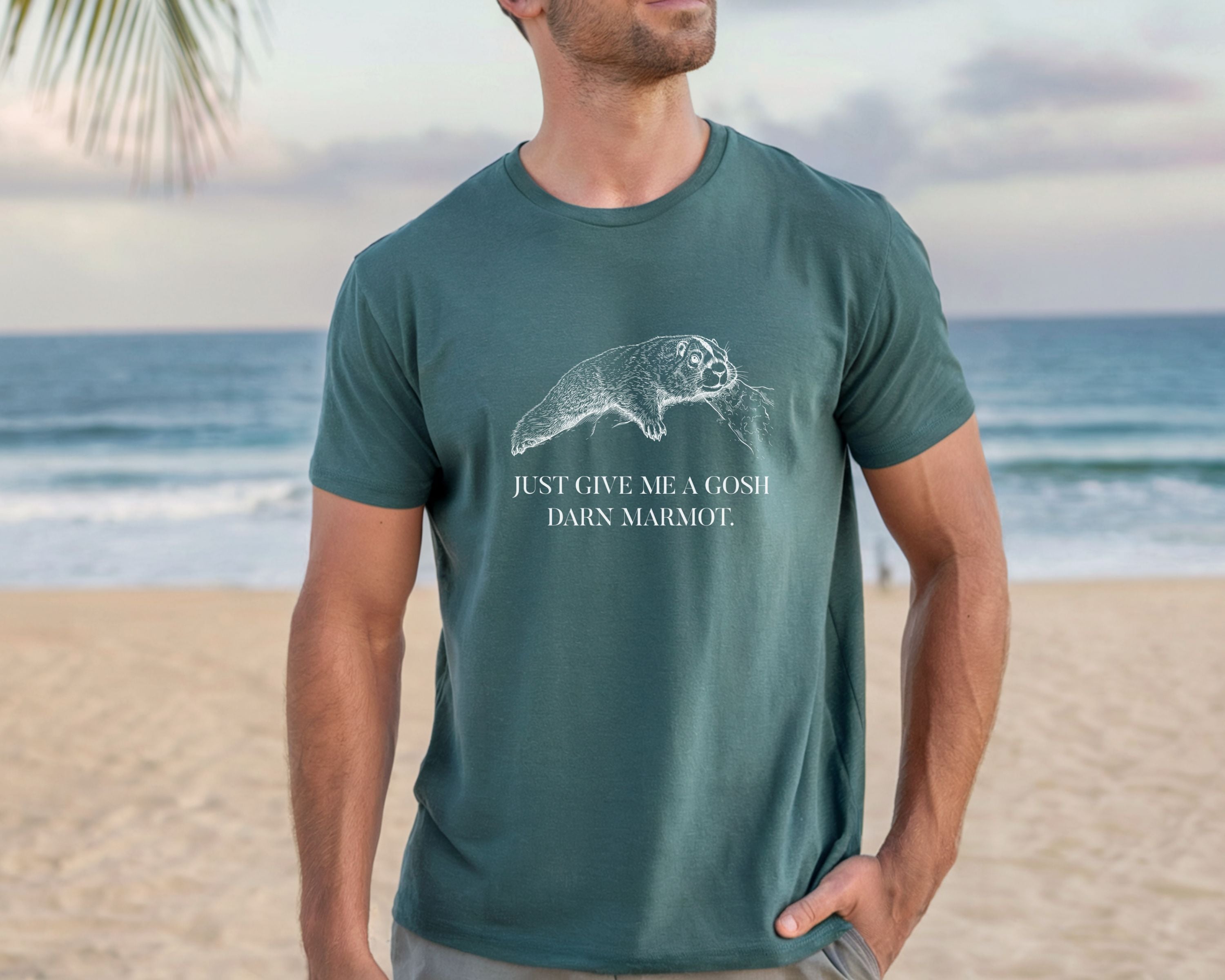 "Give Me A Darn Marmot" Tshirt | Animal Lover Humor Tee