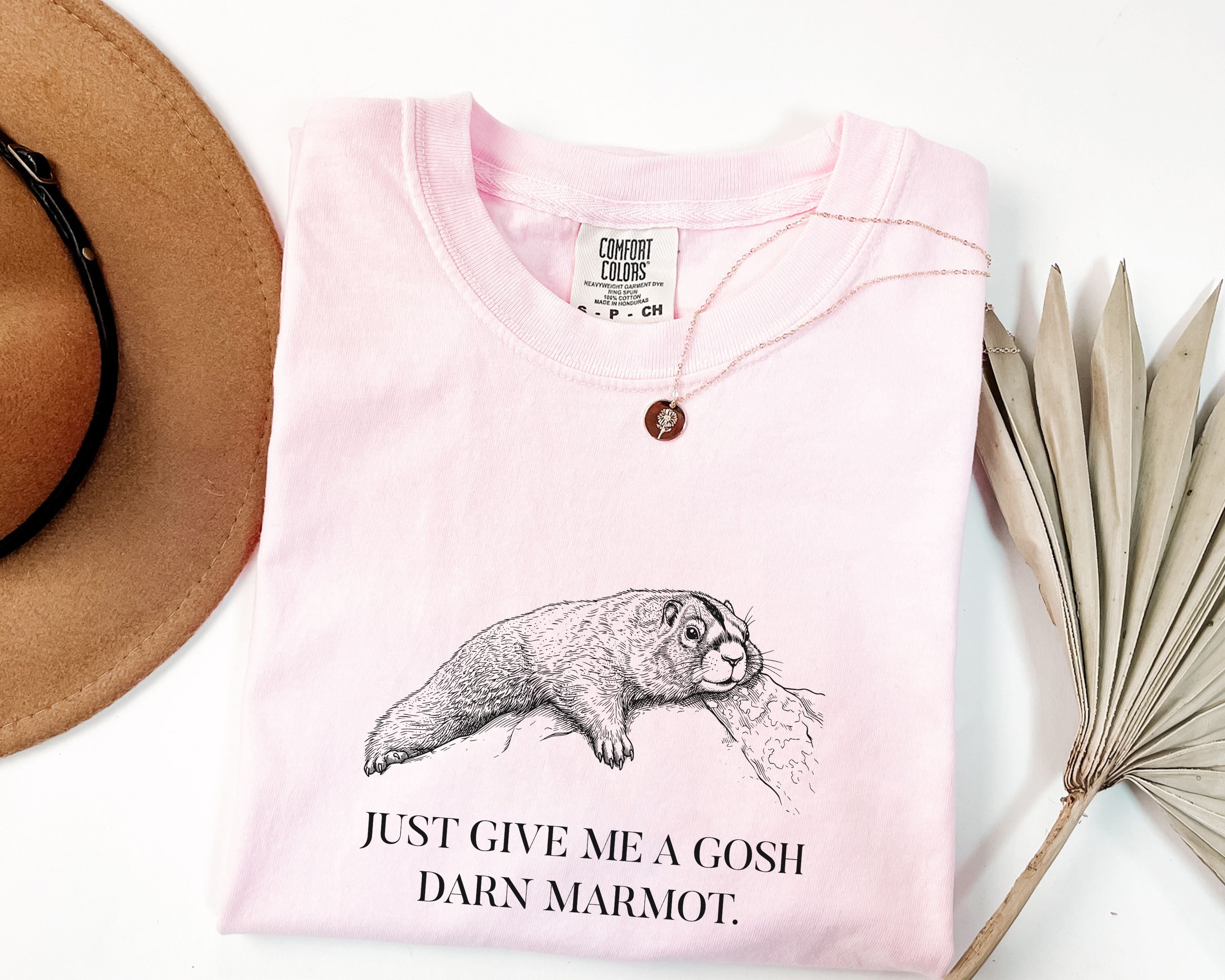 "Give Me A Darn Marmot" Tshirt | Animal Lover Humor Tee