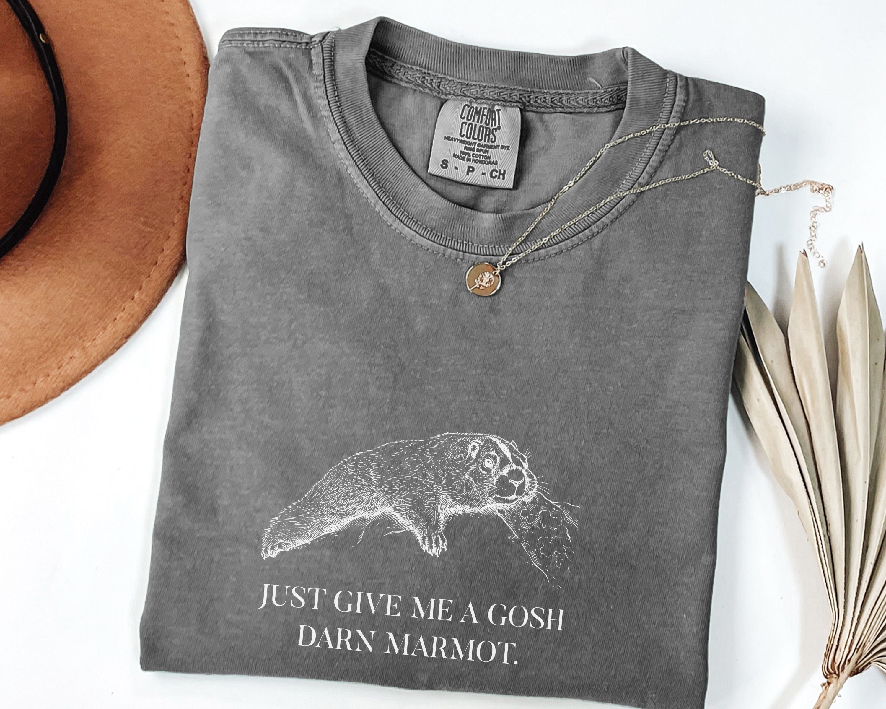 "Give Me A Darn Marmot" Tshirt | Animal Lover Humor Tee