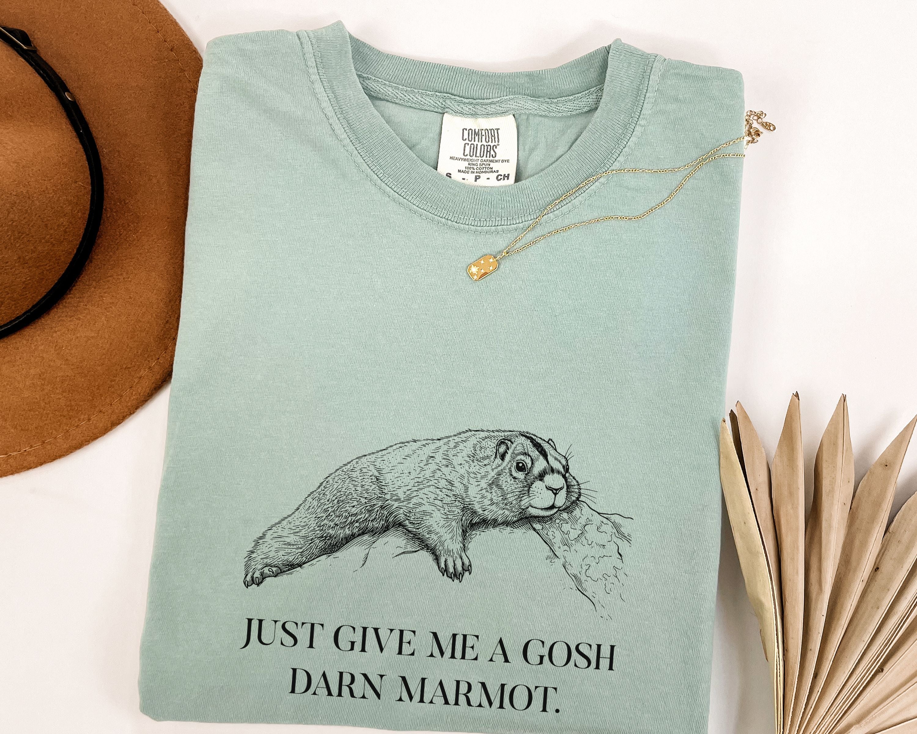 "Give Me A Darn Marmot" Tshirt | Animal Lover Humor Tee