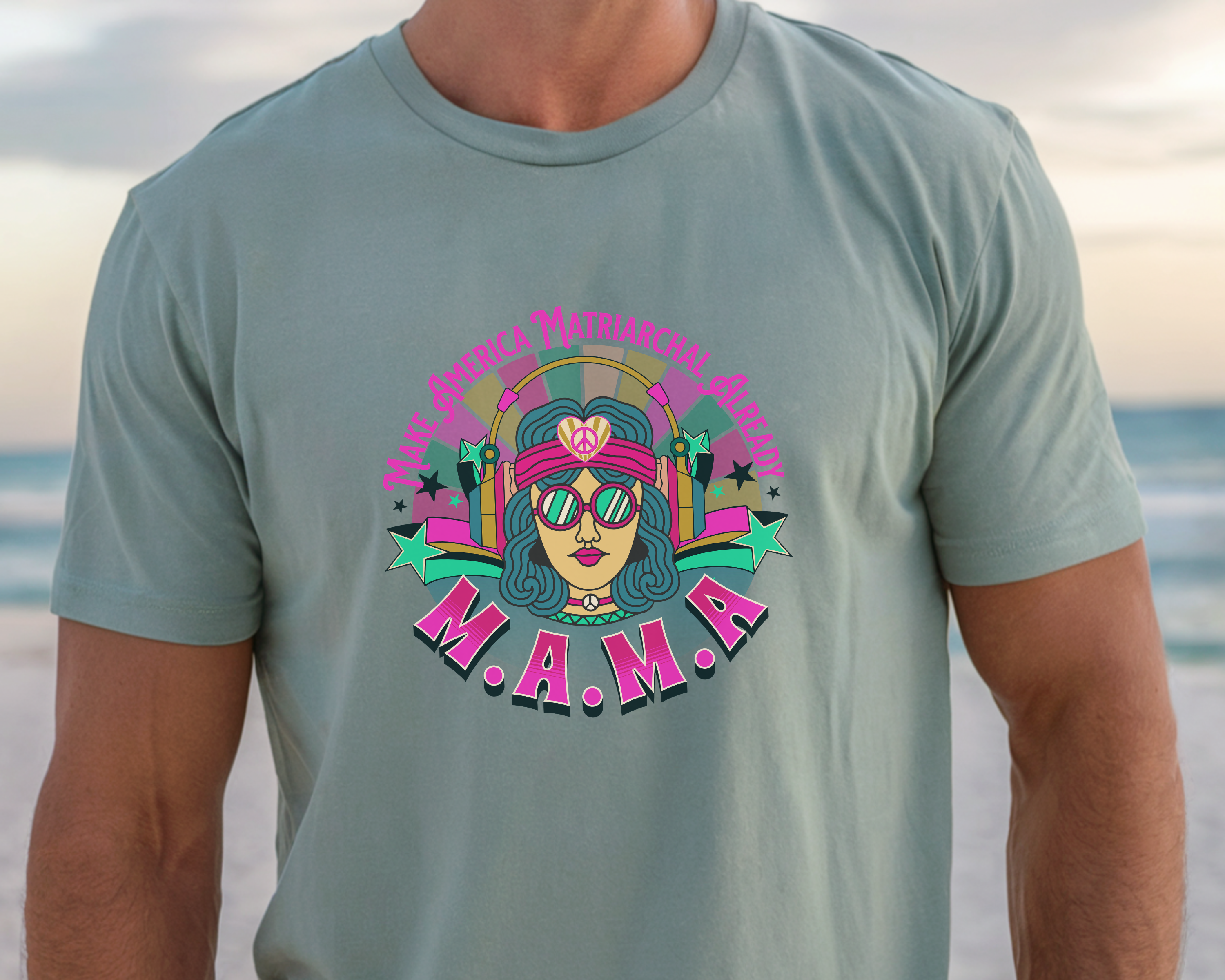 Bright M.A.M.A Matriarchal T-Shirt — Make America Matriarchal Already Feminist Tee