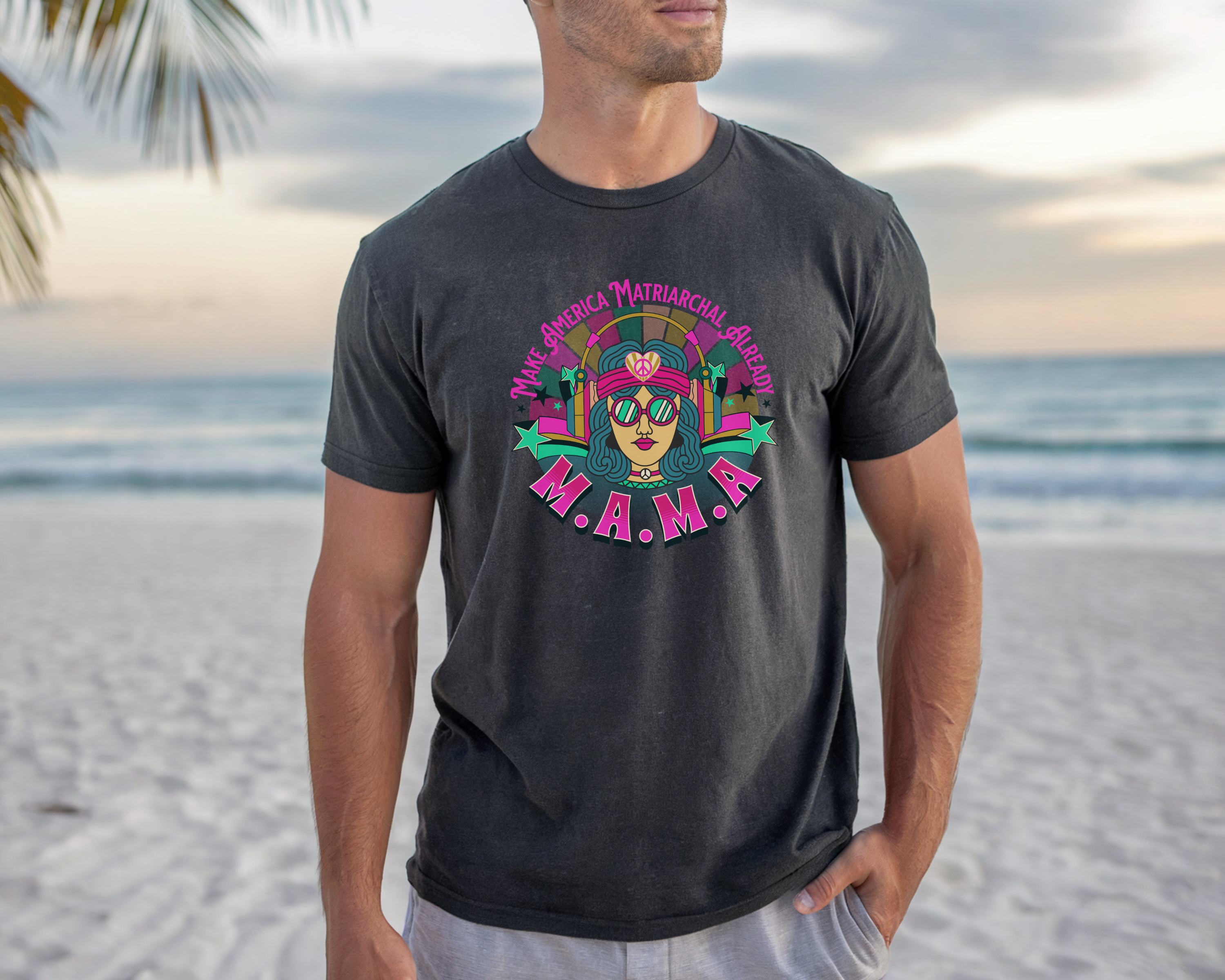 Bright M.A.M.A Matriarchal T-Shirt — Make America Matriarchal Already Feminist Tee