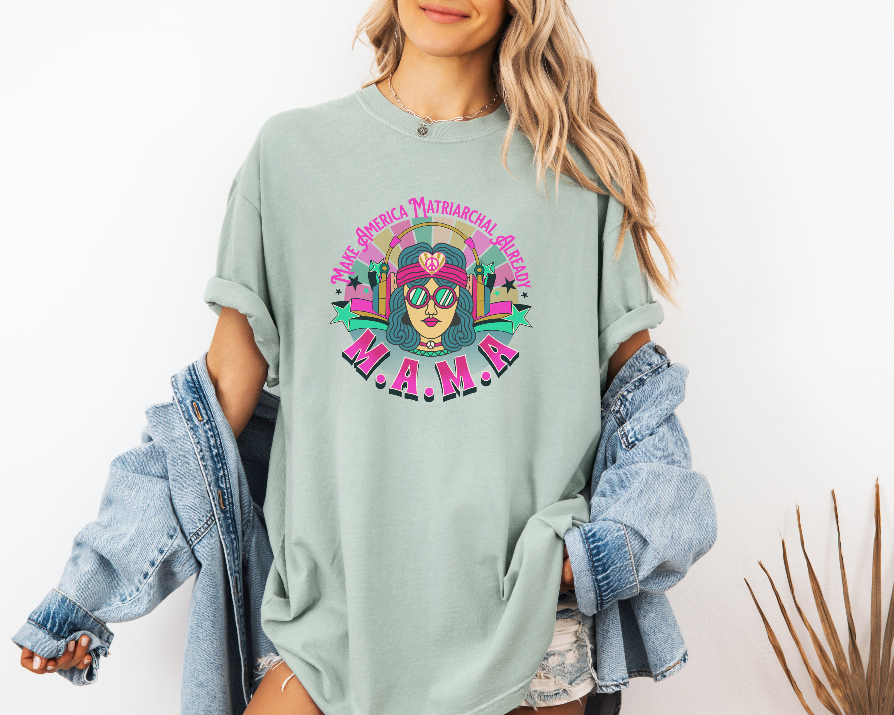 Bright M.A.M.A Matriarchal T-Shirt — Make America Matriarchal Already Feminist Tee