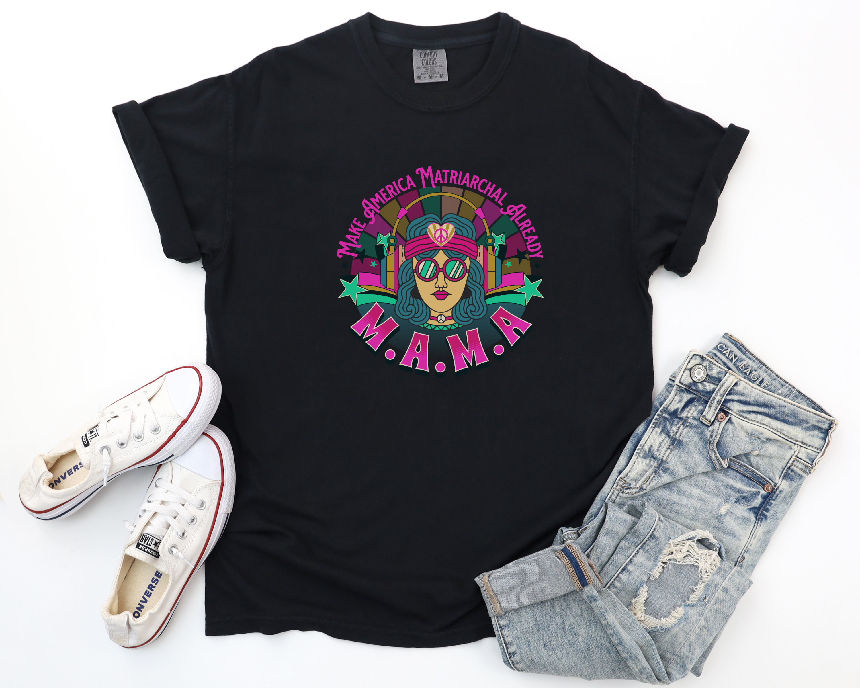 Bright M.A.M.A Matriarchal T-Shirt — Make America Matriarchal Already Feminist Tee