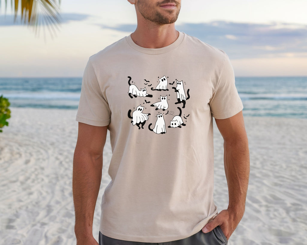 Ghost Cats & Bats Halloween TShirt