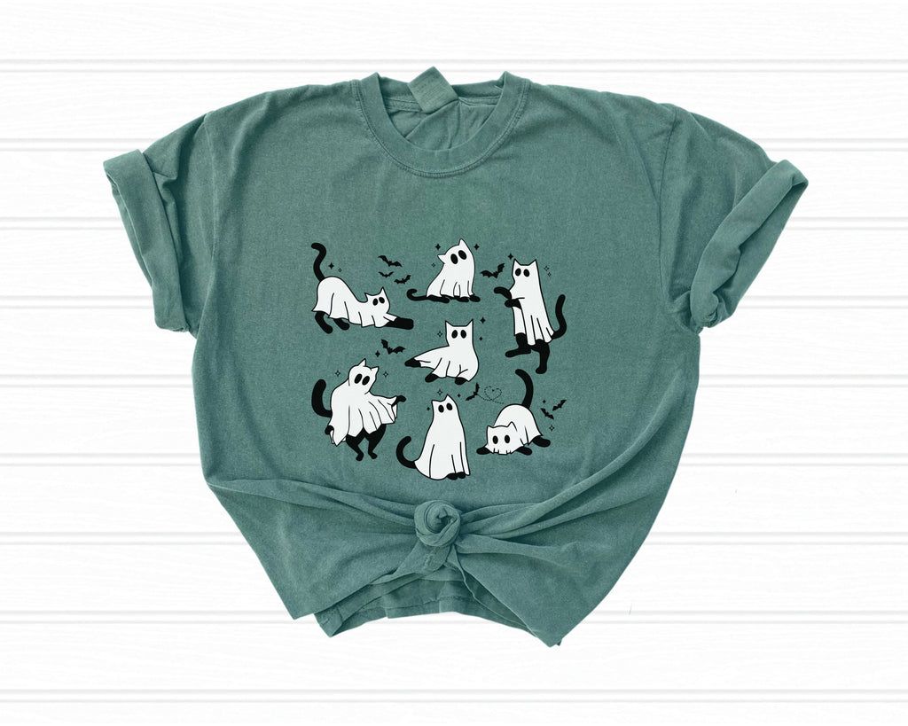 Ghost Cats & Bats Halloween TShirt