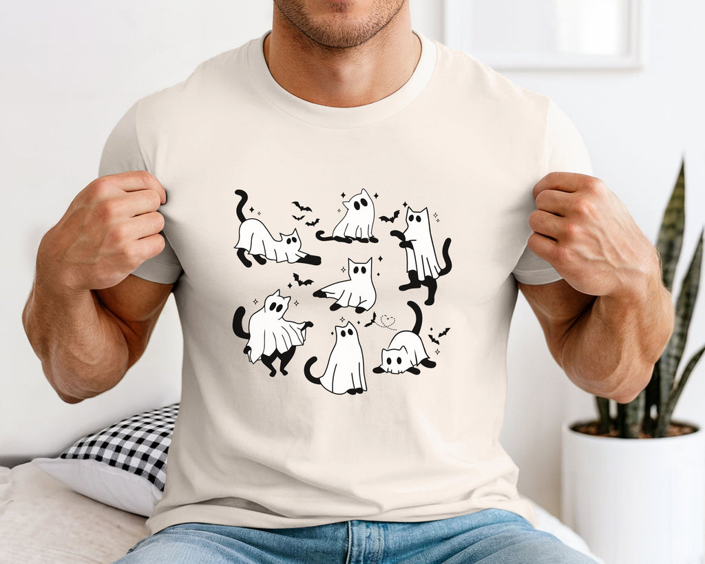 Ghost Cats & Bats Halloween TShirt