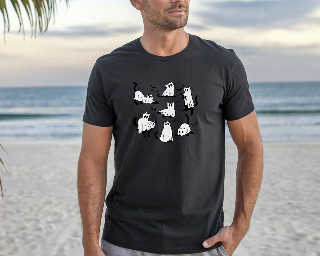 Ghost Cats & Bats Halloween TShirt