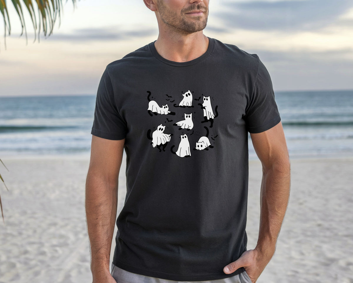 Ghost Cats & Bats Halloween TShirt