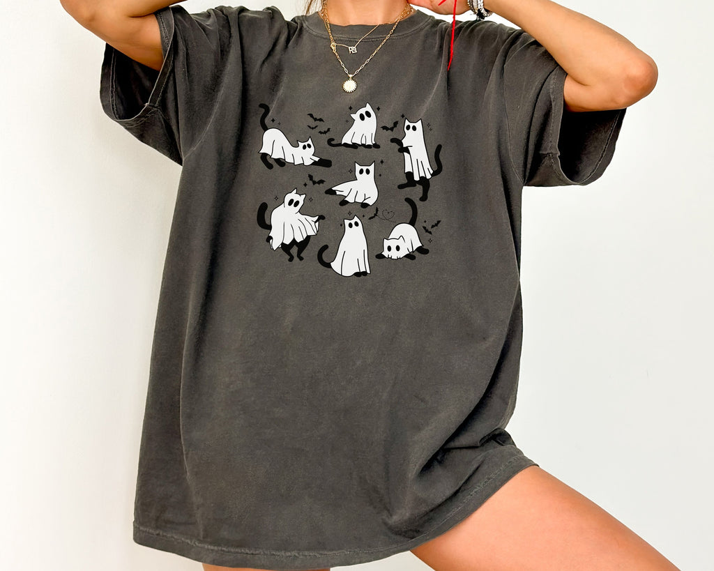 Ghost Cats & Bats Halloween TShirt