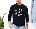 Halloween Ghost Cats Long Sleeve Tshirt | Fun Holiday original design Long Sleeve