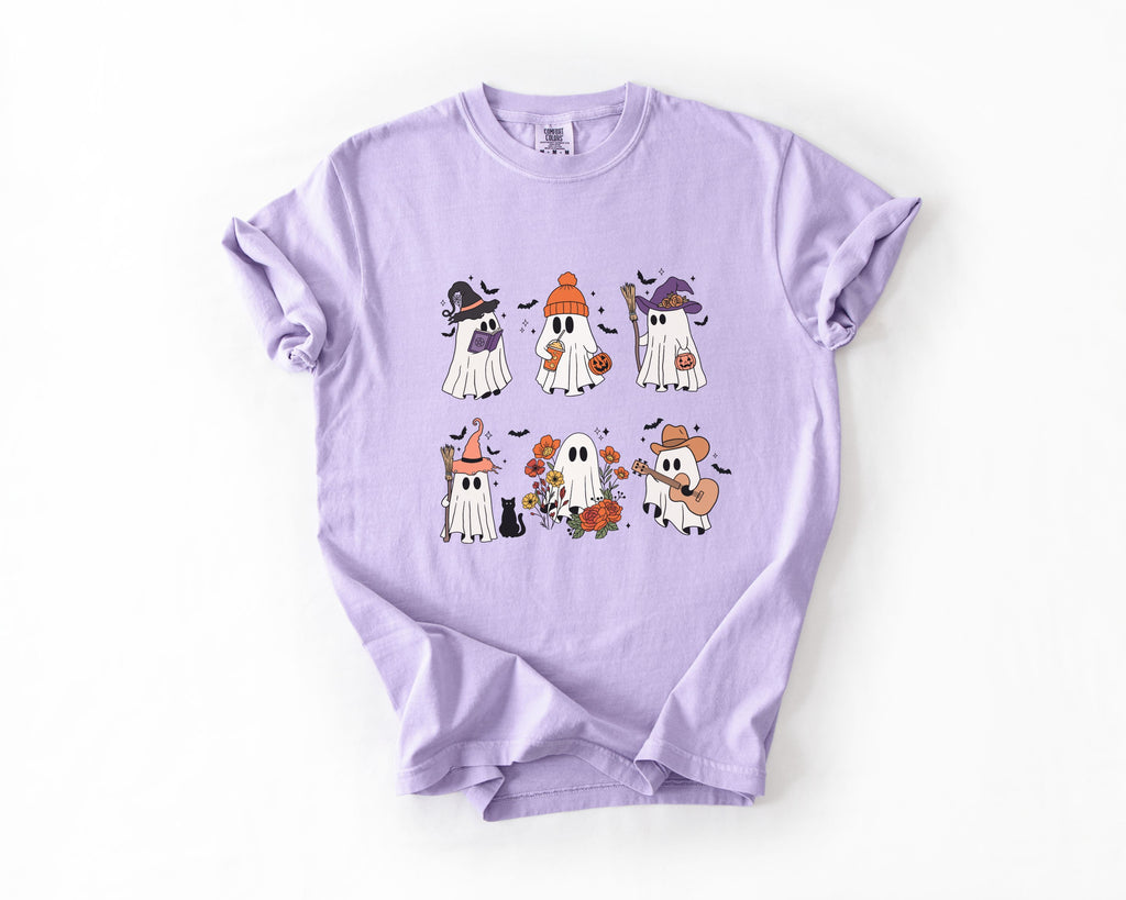 Cute Halloween Ghost Tshirt | Cozy Fall Vibes Top