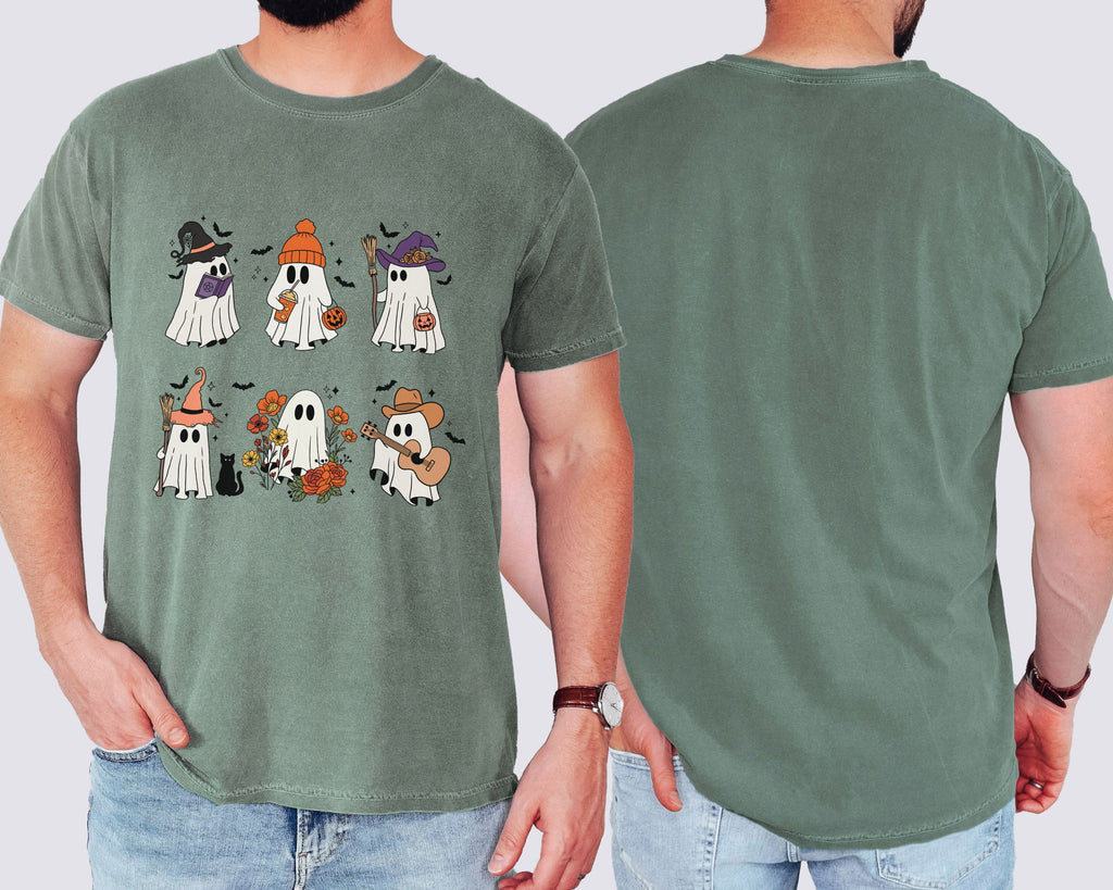 Cute Halloween Ghost Tshirt | Cozy Fall Vibes Top