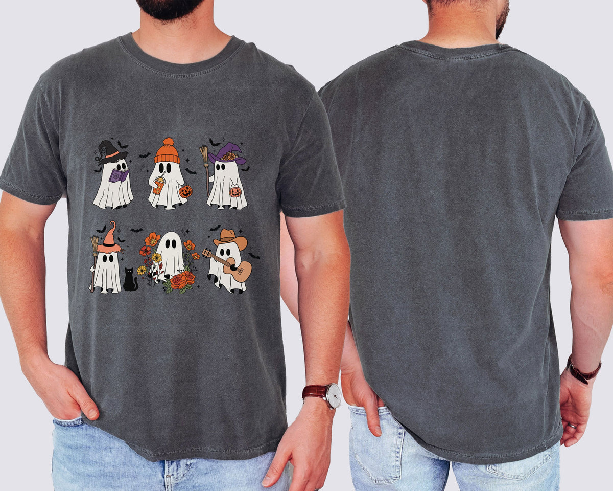 Cute Halloween Ghost Tshirt | Cozy Fall Vibes Top