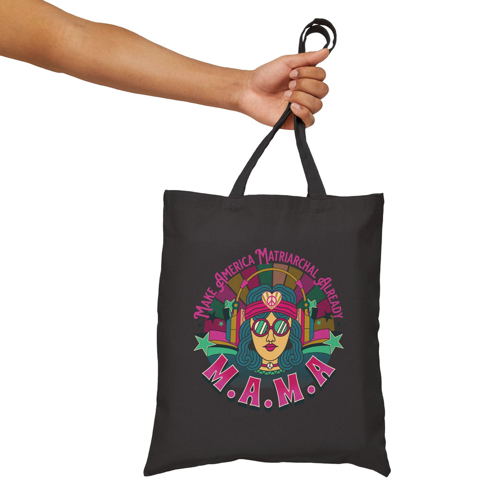 Retro 'Make America Matriarchal Already' Grocery Tote Bag