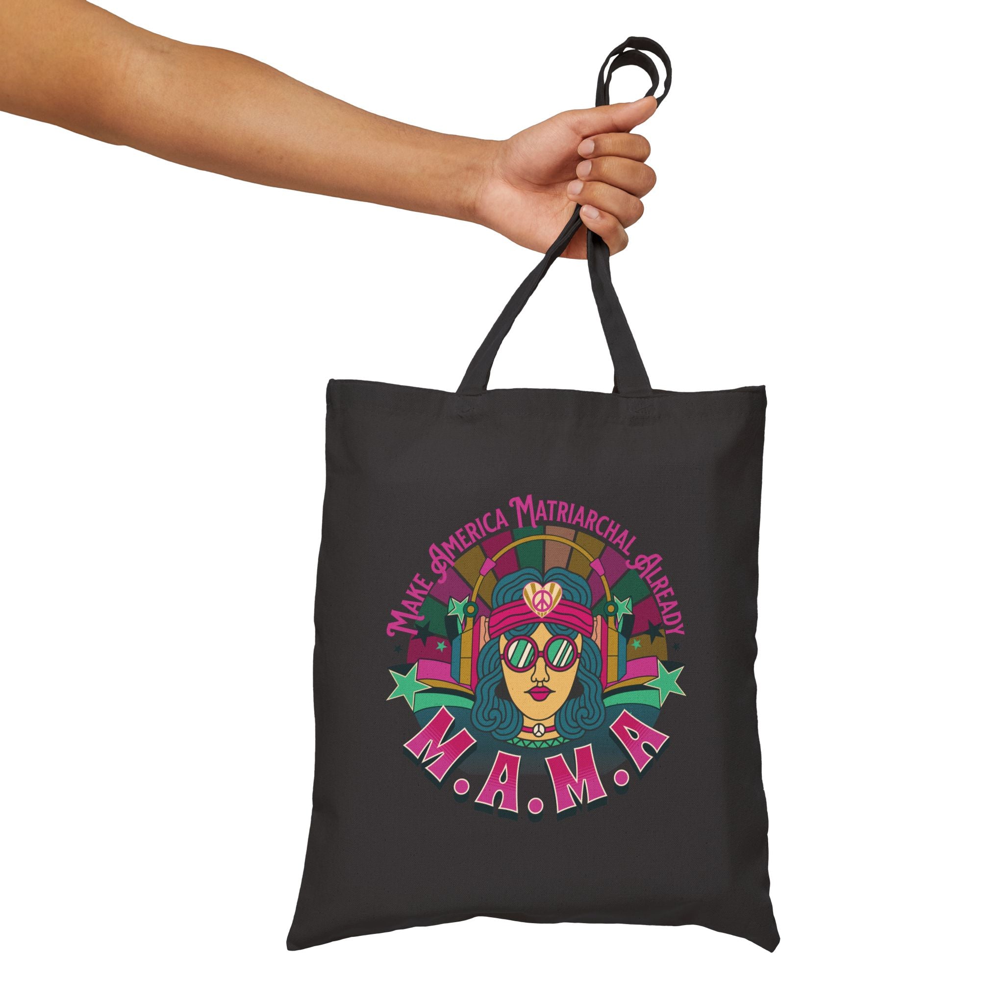 Retro 'Make America Matriarchal Already' Grocery Tote Bag