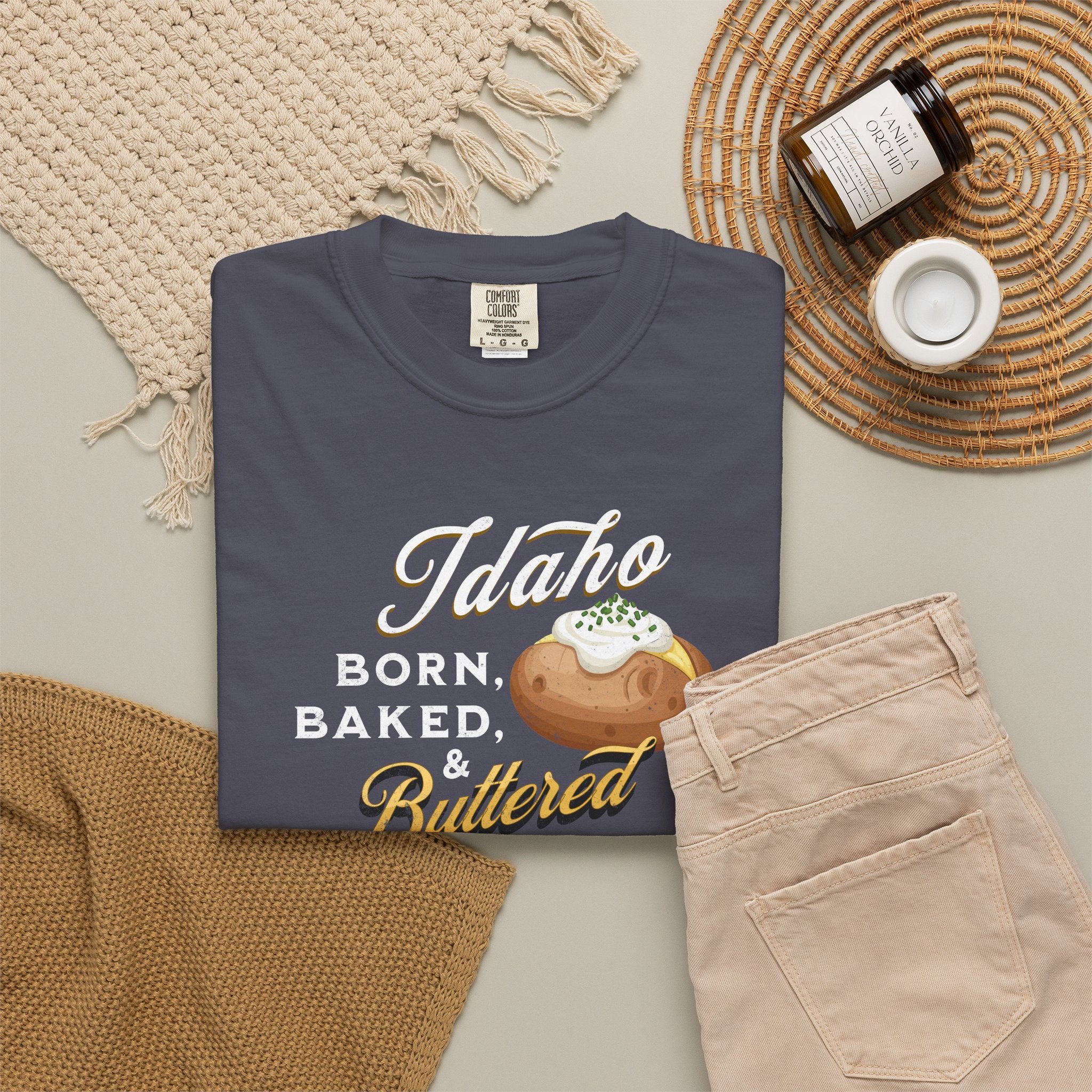 Idaho Born Baked & Buttered T-Shirt