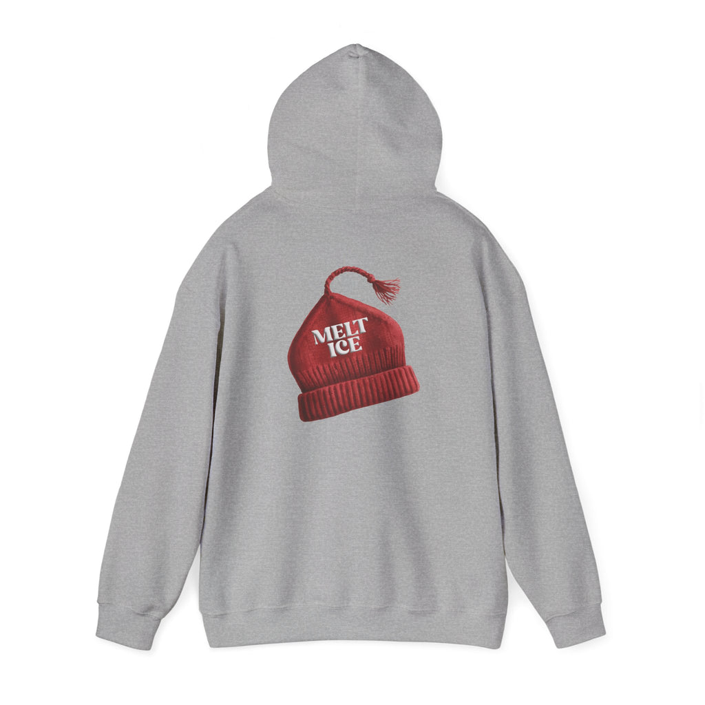 Melt Ice Red Beanie Hoodie | Resistance Sweatshirt
