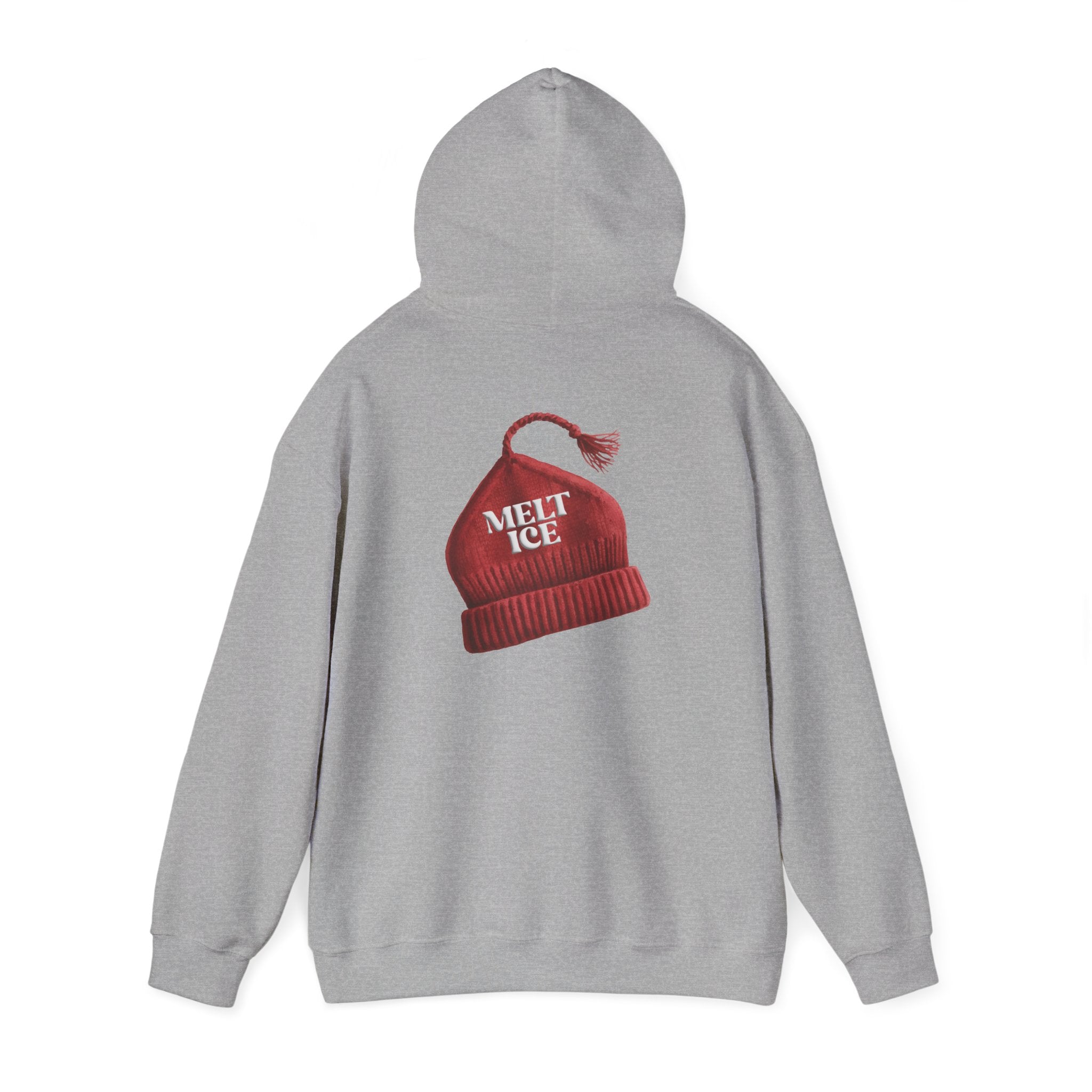 Melt Ice Red Beanie Hoodie | Resistance Sweatshirt