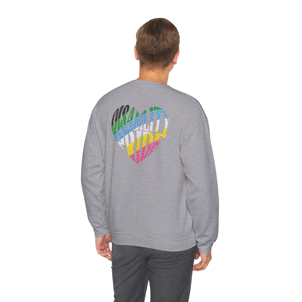 Disability Pride Sweatshirt | Heart Graphic Crewneck