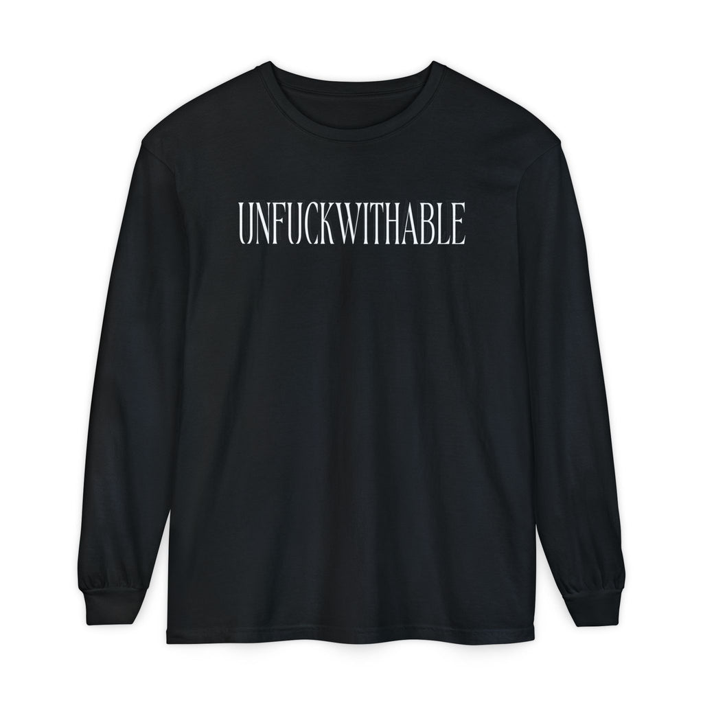 UNFUCKWITHABLE Long Sleeve graphic T-Shirt | Bold Statement Tee
