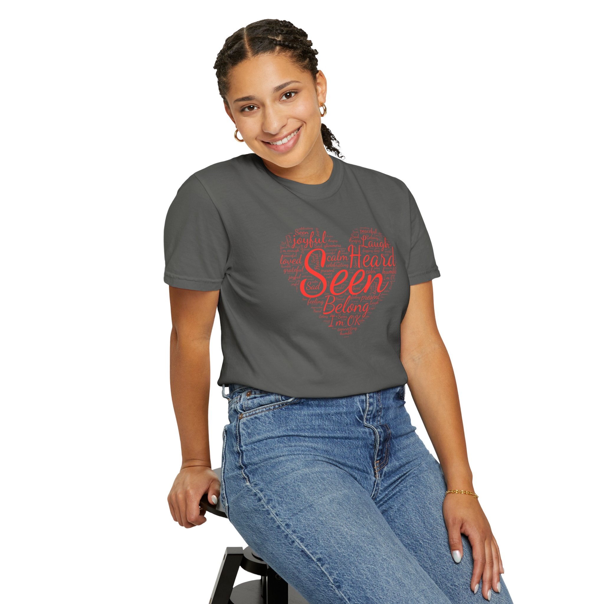 Seen Heart Tee | Support Mental Health Awareness Top | Belonging Tshirt