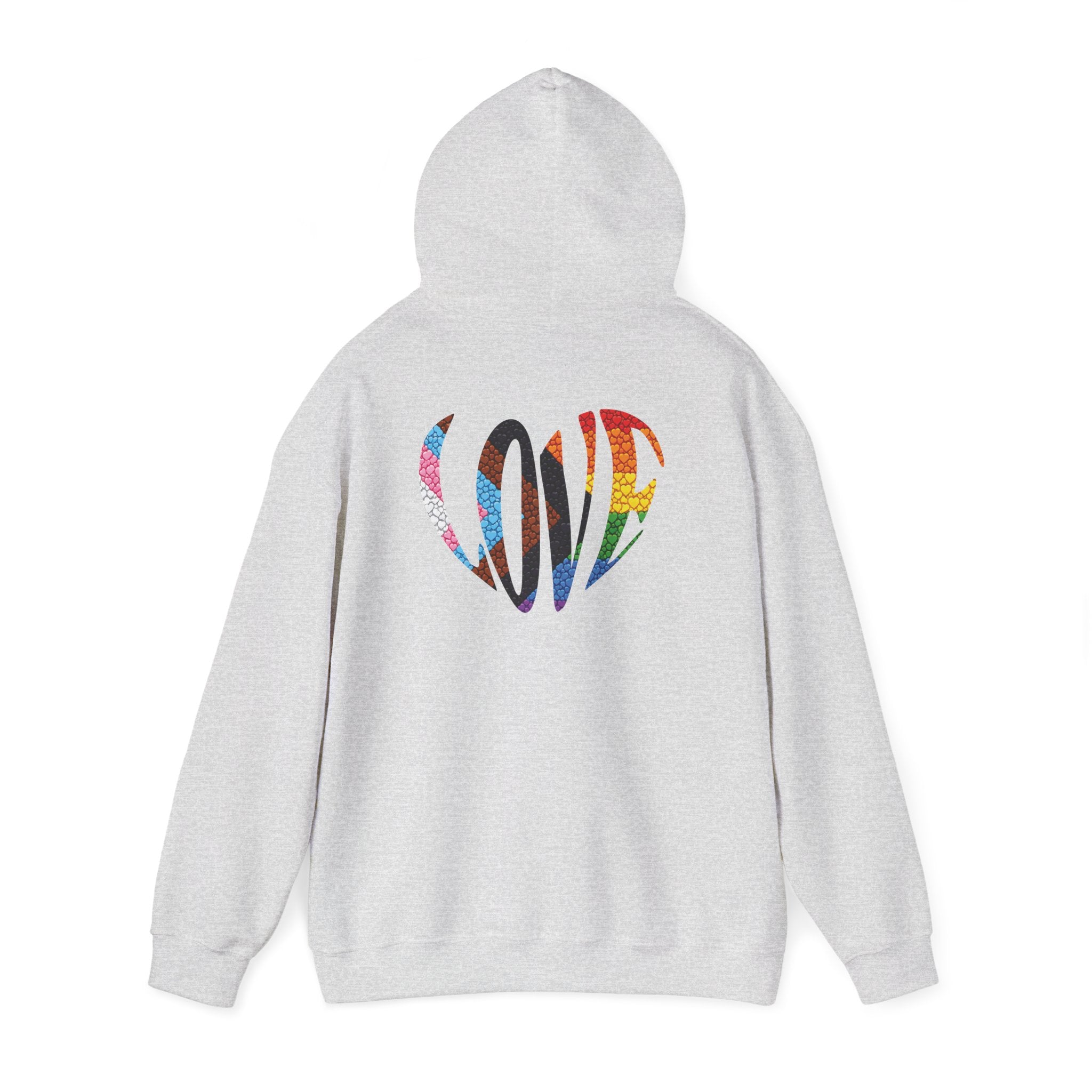 LGBTQIA Pride Heart Hoodie | Rainbow Pride Flag Heart Pullover