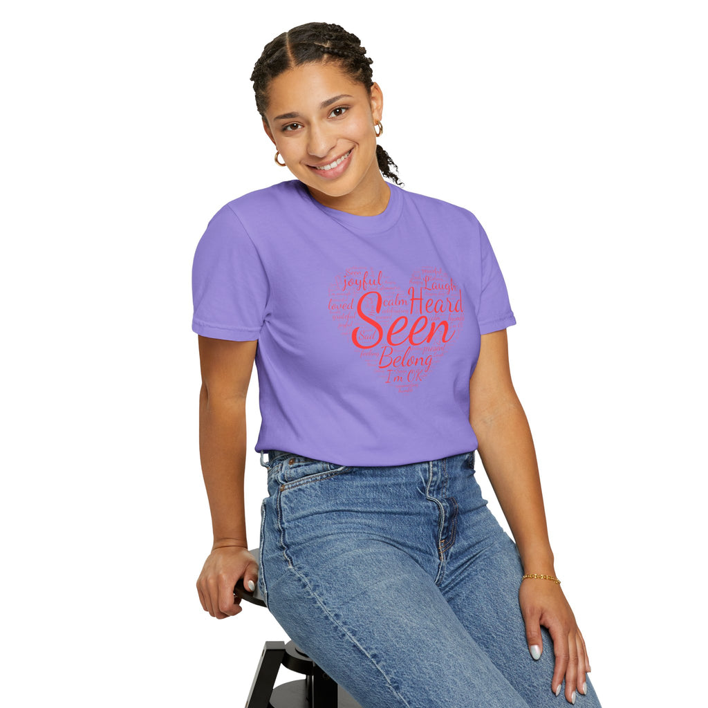 Seen Heart Tee | Support Mental Health Awareness Top | Belonging Tshirt