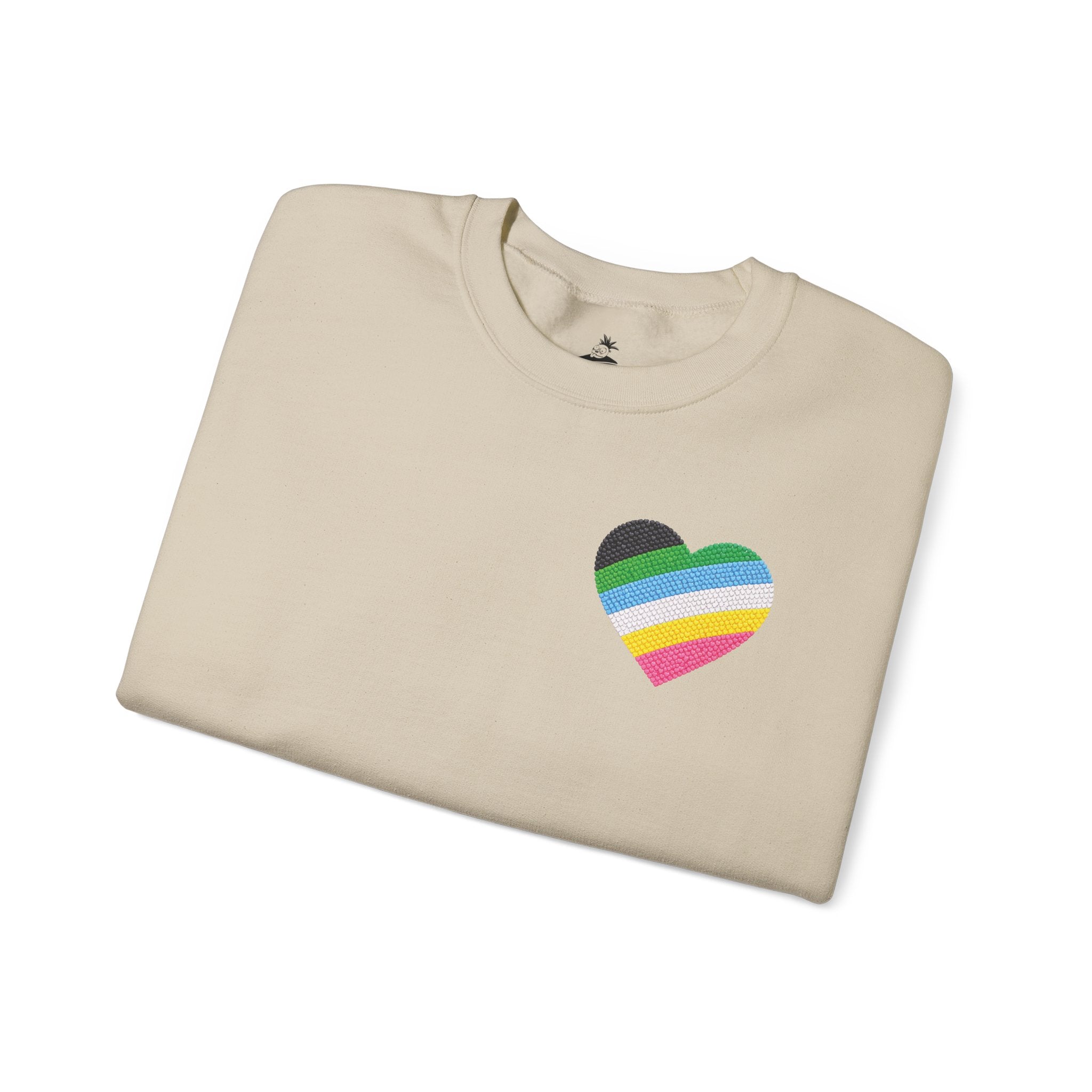 Disability Pride Sweatshirt | Heart Graphic Crewneck