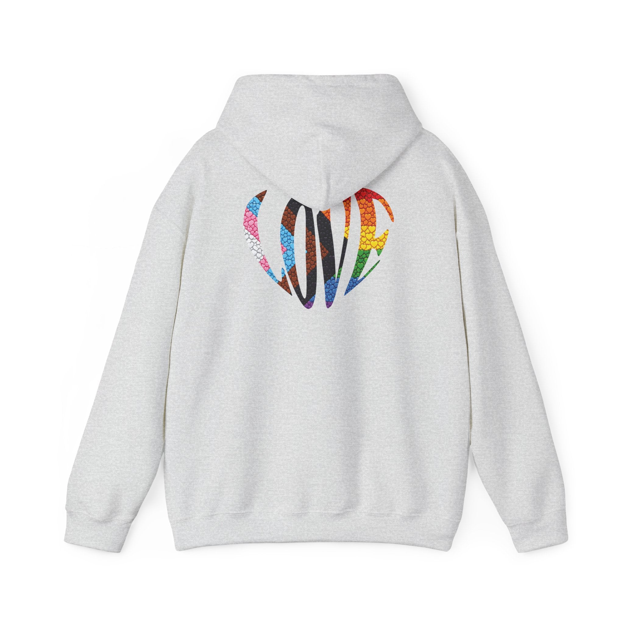 LGBTQIA Pride Heart Hoodie | Rainbow Pride Flag Heart Pullover
